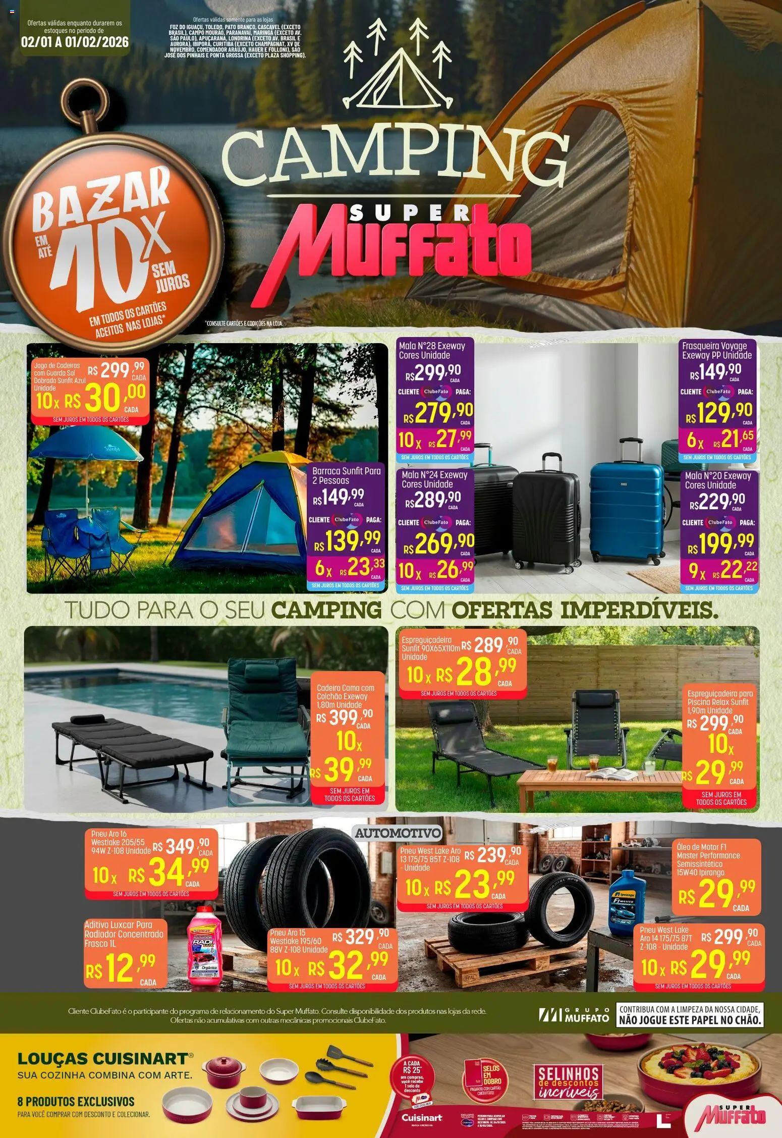 Super Muffato Folheto - válido de 02.01.2026 | Página: 1 | Produtos: Pneu, Cama, Colchão, Radiador