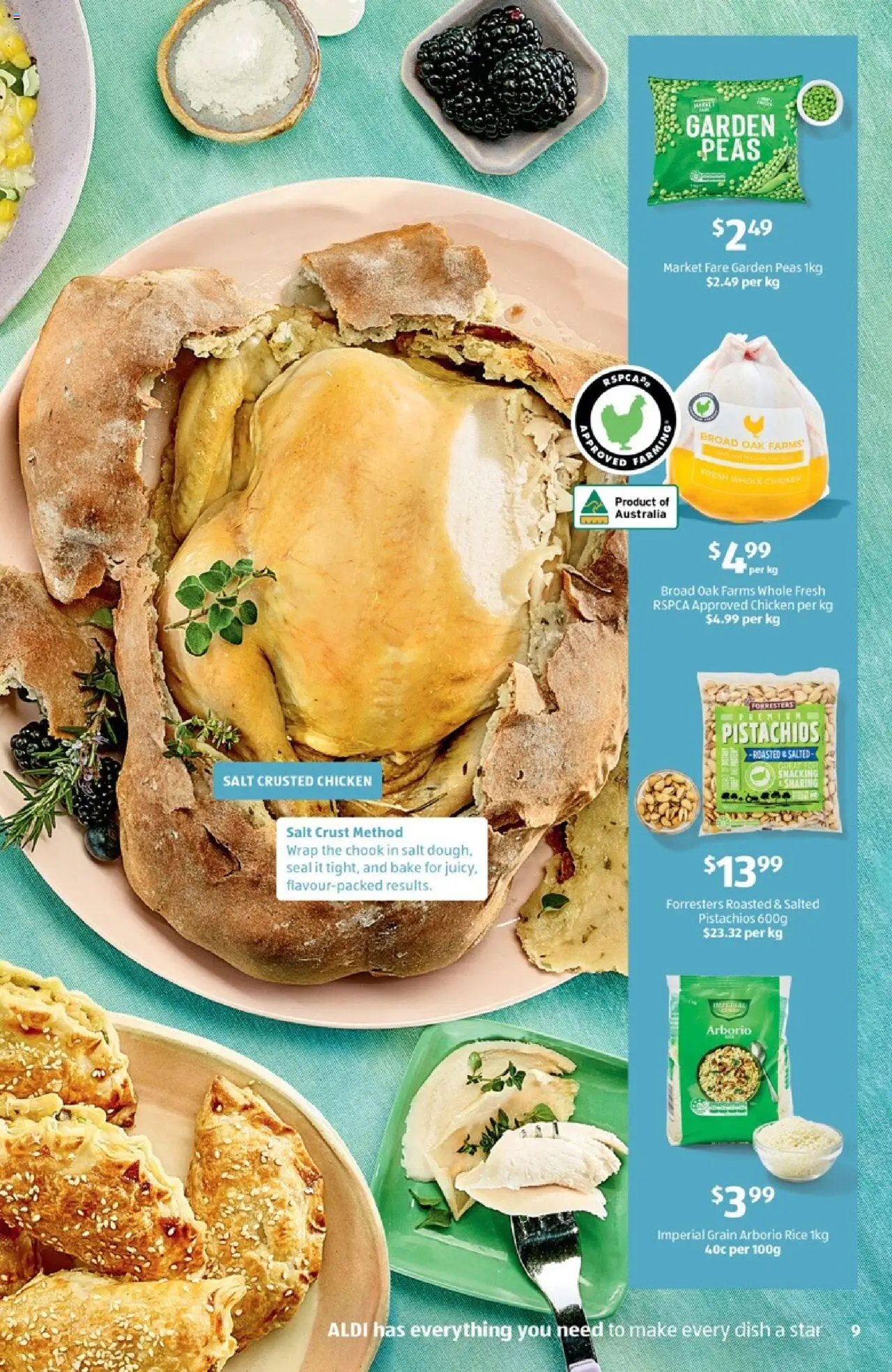 Aldi catalogue - valid from 17.09.2025 | Page: 9 | Products: Chicken, Rice, Salt