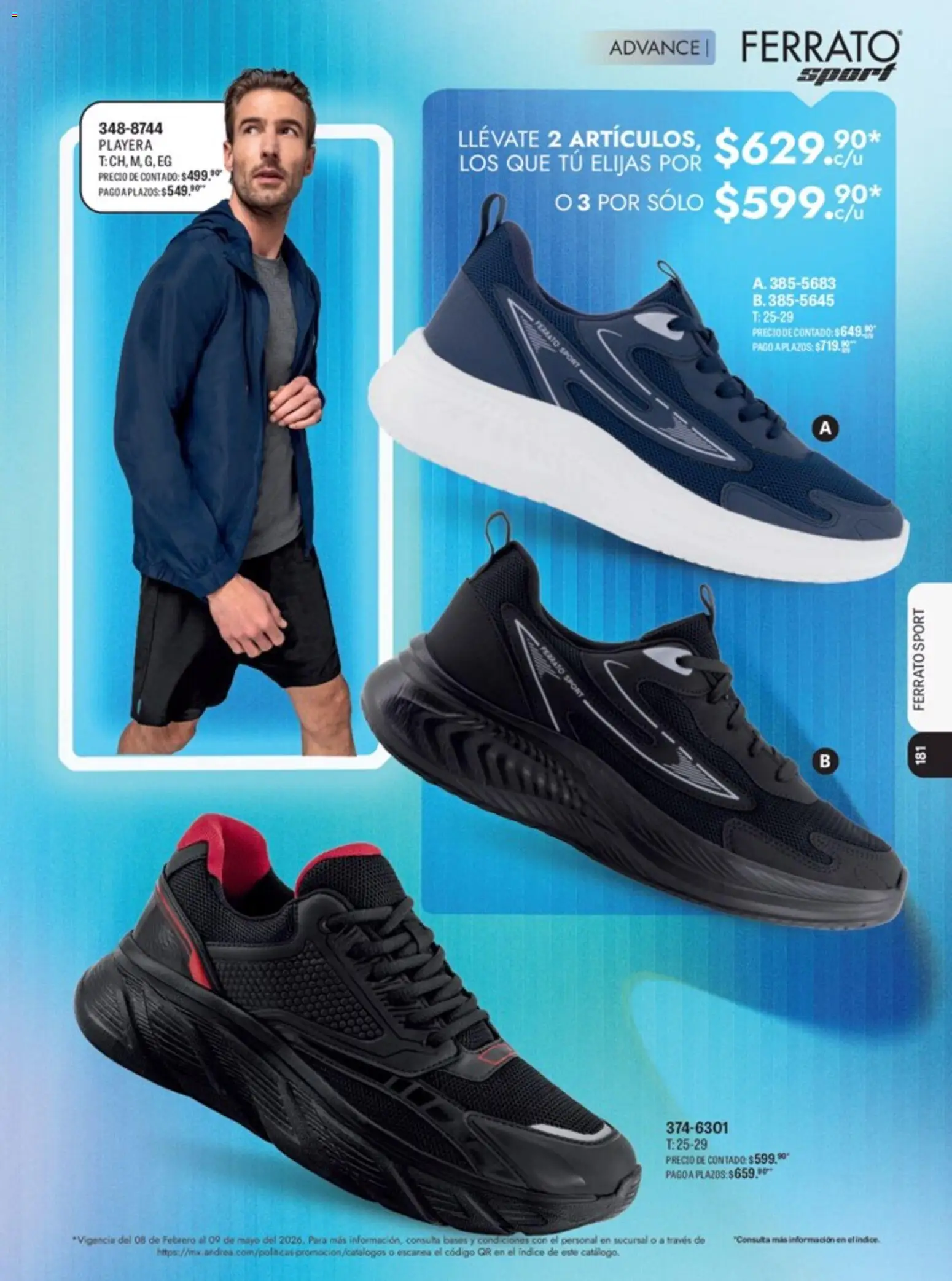 Nuevas ofertas de Andrea válidas en toda la República Mexicana desde el 15.04.2026. ¡Encuentra las mejores ofertas en Andrea catálogo Lo mejor en marcas! | Página: 148 | Productos: Playera