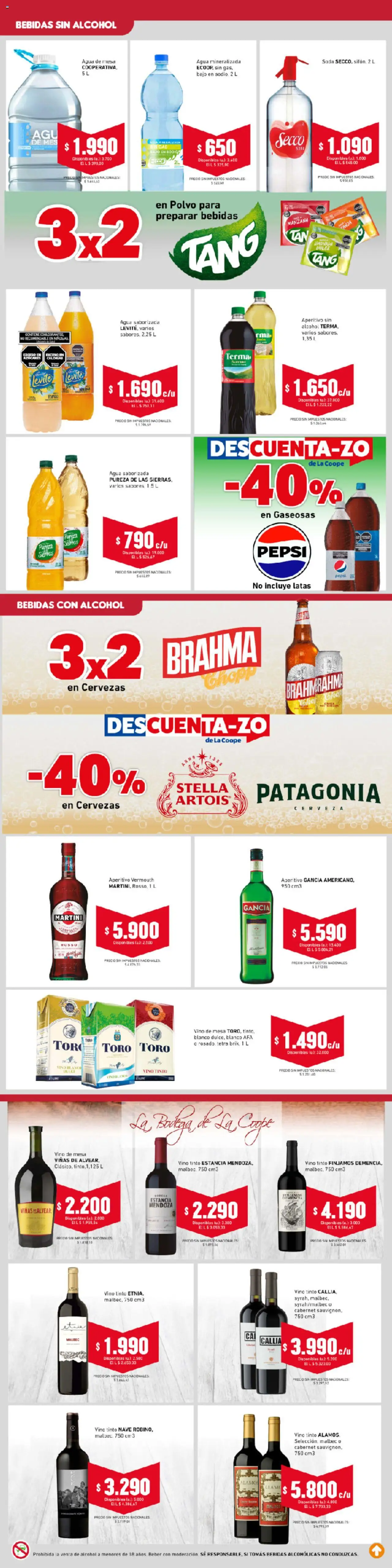Cooperativa Obrera - Ahorrón │ válido desde el 04.09.2025 | Página: 5 | Productos: Soda, Vino, Cerveza, Agua saborizada