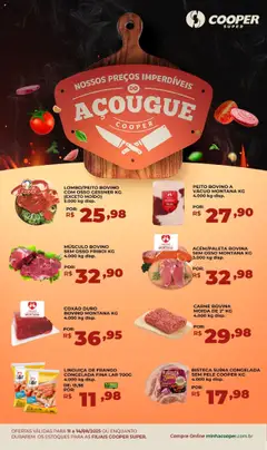 Cooper - Ofertas do Açougue - Pré-Visualização do folheto da loja Cooper, válido de 11.08.2025