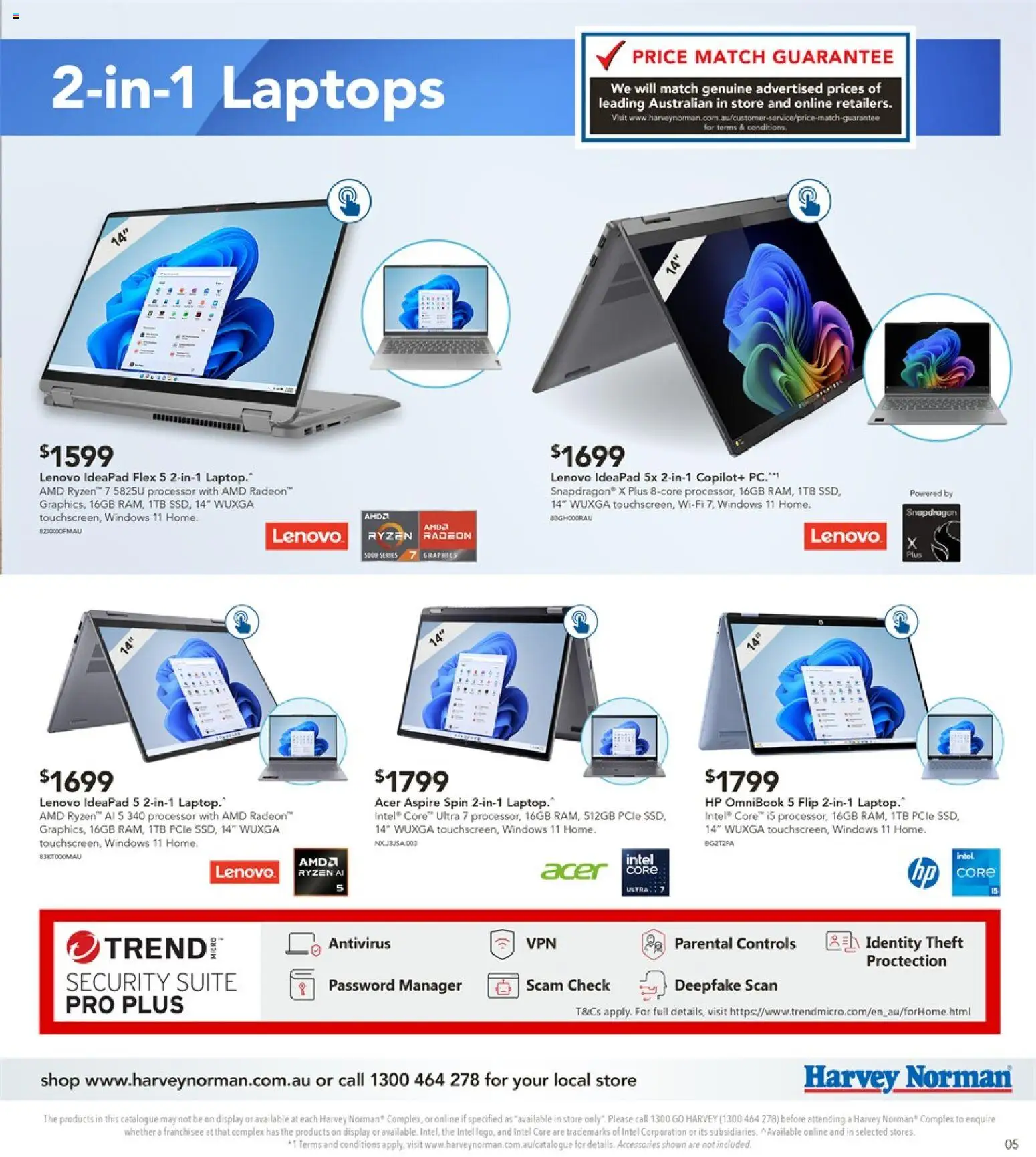Harvey Norman catalogue - valid from 14.01.2026 | Page: 5 | Products: Suite, Accessories, Pc