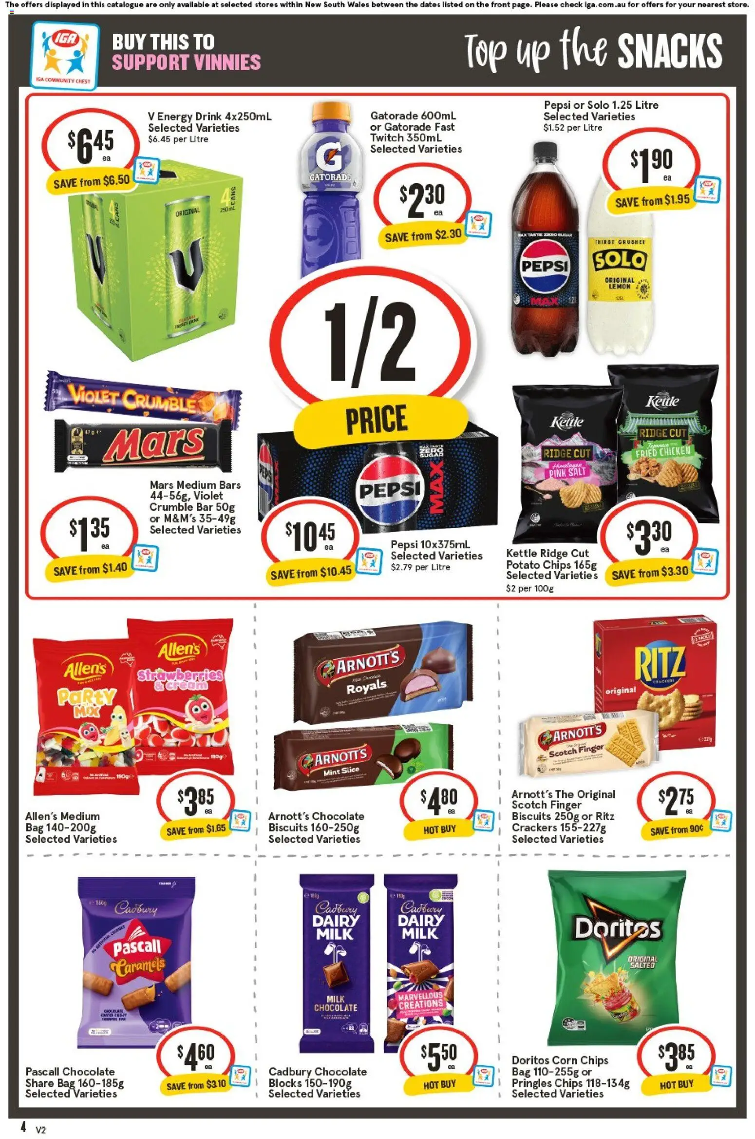 IGA catalogue - valid from 10.12.2025 | Page: 4 | Products: Strawberries, Biscuits, Salt, Lemon