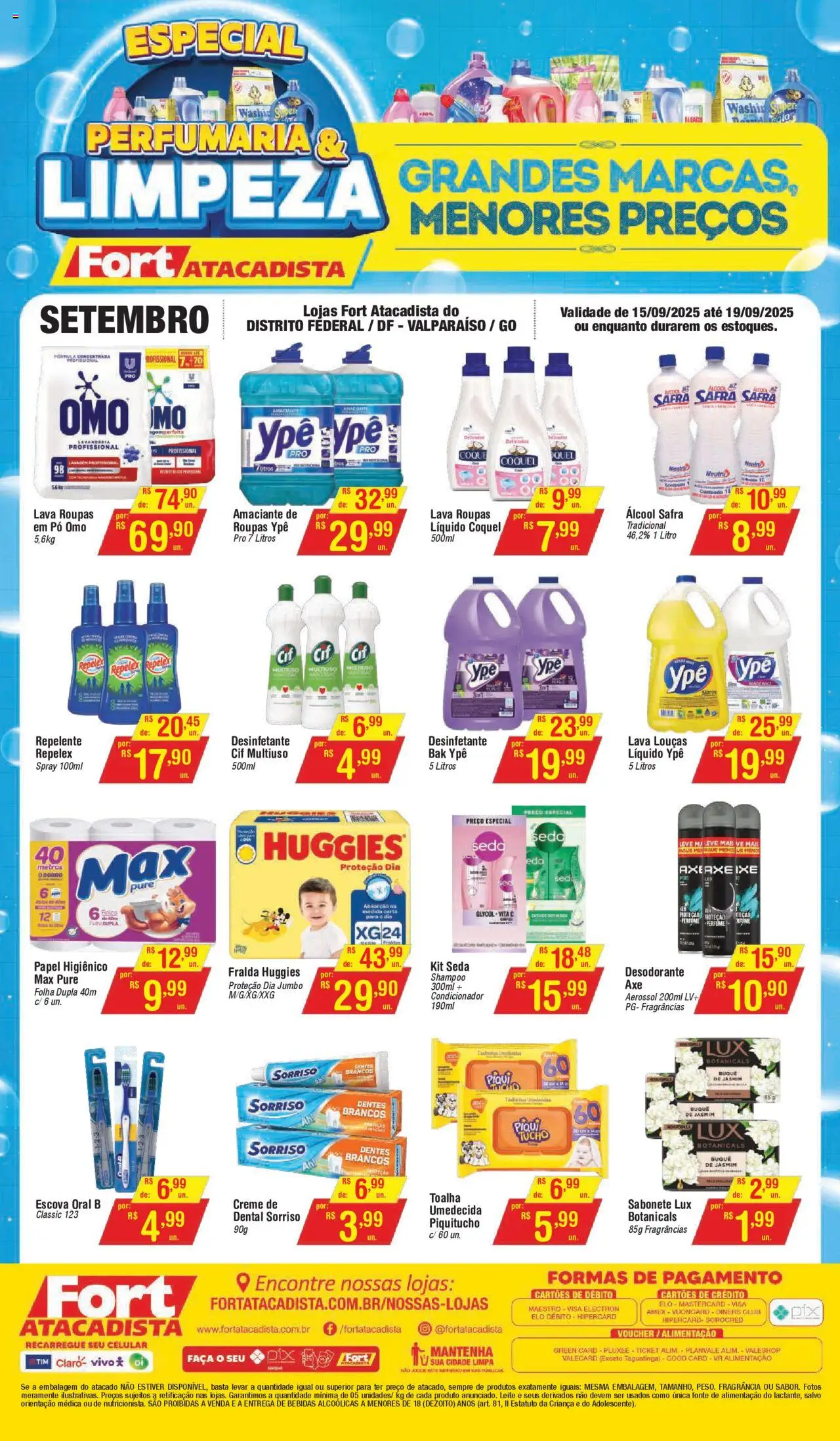 Fort Atacadista Folheto - válido de 15.09.2025 | Página: 1 | Produtos: Faca, Roupas, Sabonete, Papel higiênico