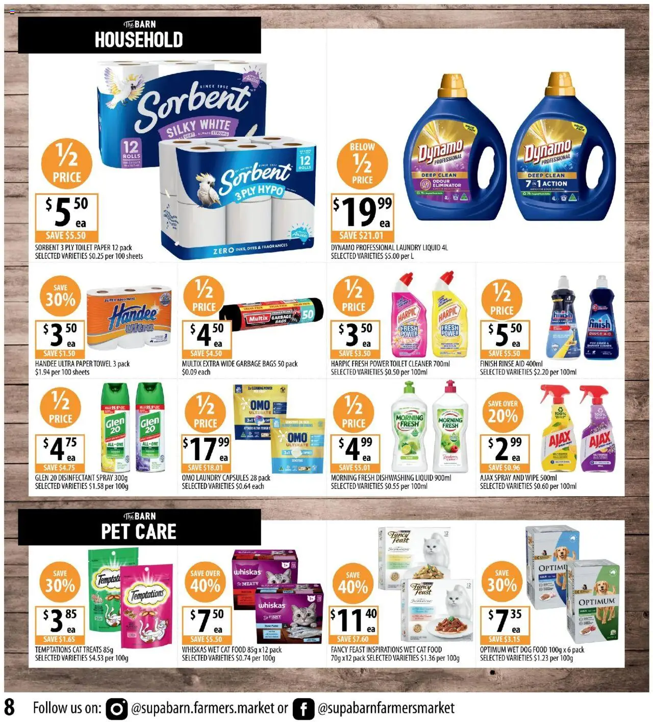 Supabarn catalogue - valid from 27.08.2025 | Page: 8 | Products: Toilet, Cleaner, Garbage bags, Toilet paper