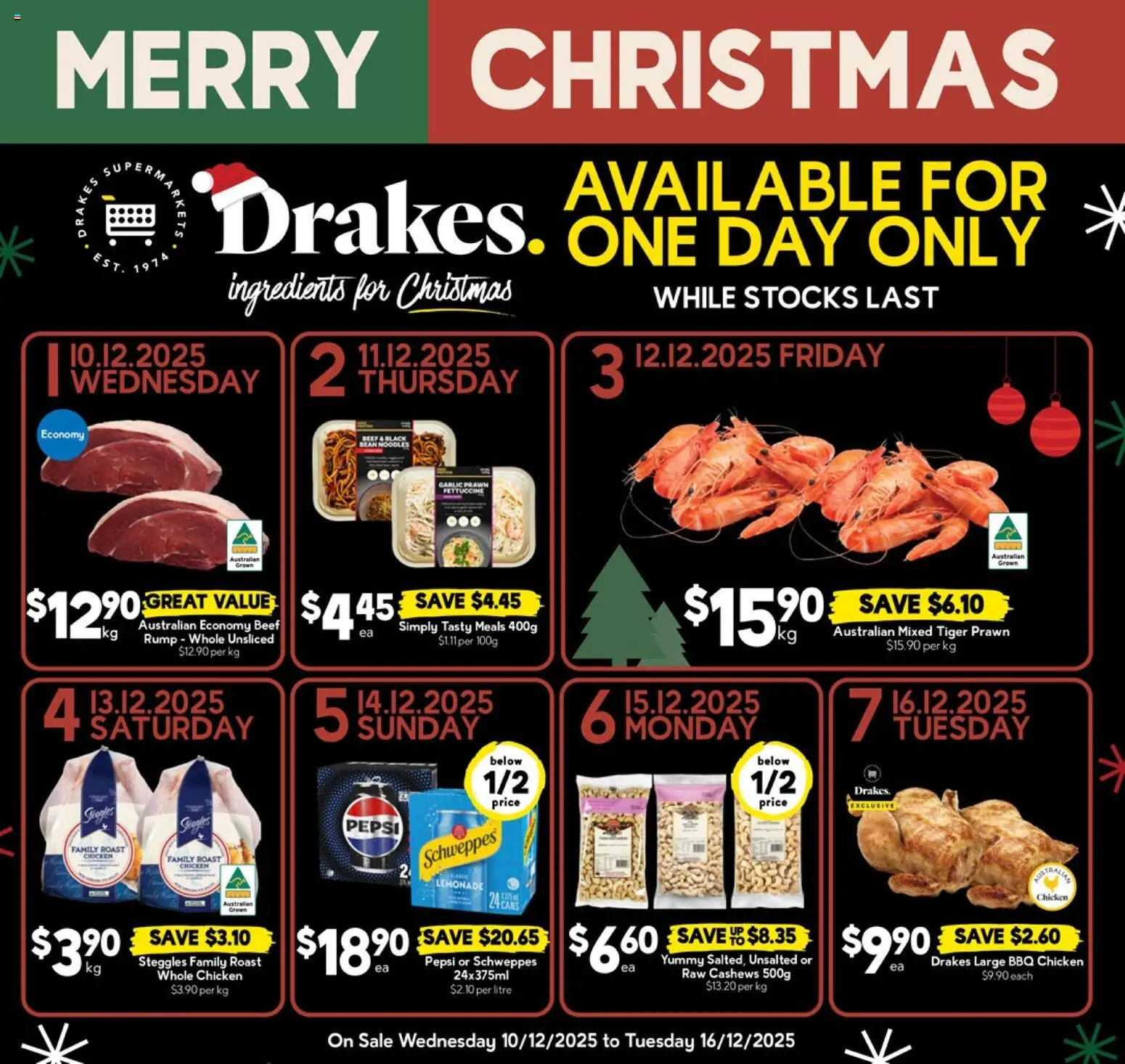 Drakes catalogue - valid from 10.12.2025 | Page: 25 | Products: Chicken, Noodles, Beef, Garlic