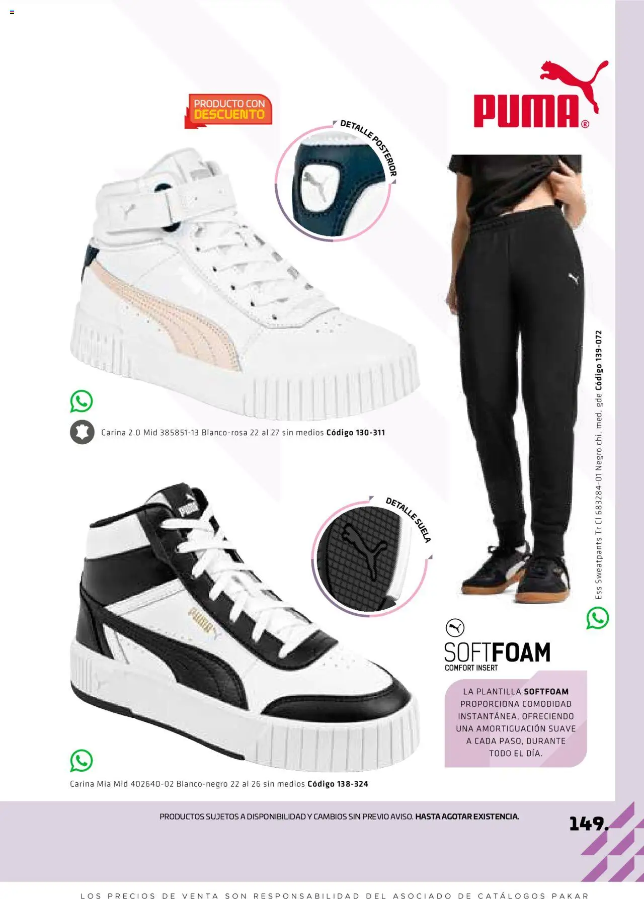 Nuevas ofertas de SC Pakar válidas en toda la República Mexicana desde el 29.08.2025. ¡Encuentra las mejores ofertas en SC Pakar - Catálogo Otoño Women! | Página: 149