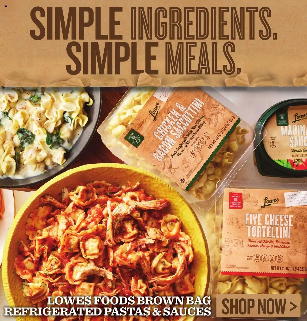 Lowes Foods Weekly Ad - valid from 08.10.2025 | Page: 8 | Products: Cheese, Pasta, Bag