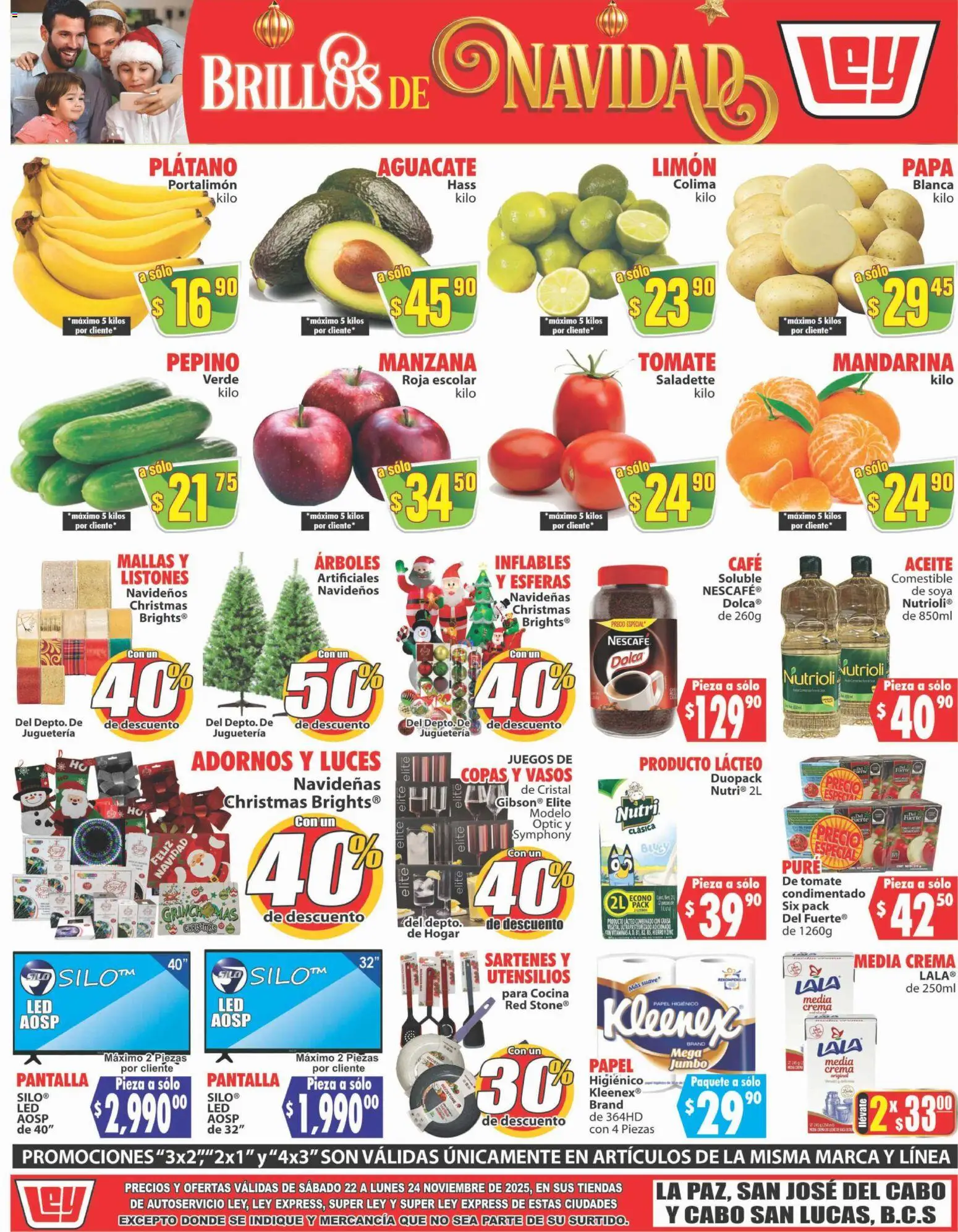 Nuevas ofertas de Casa Ley válidas en toda la República Mexicana desde el 22.11.2025. ¡Encuentra las mejores ofertas en Casa Ley folleto Autoservicio! | Página: 1 | Productos: Papa, Crema, Jamón, Piña