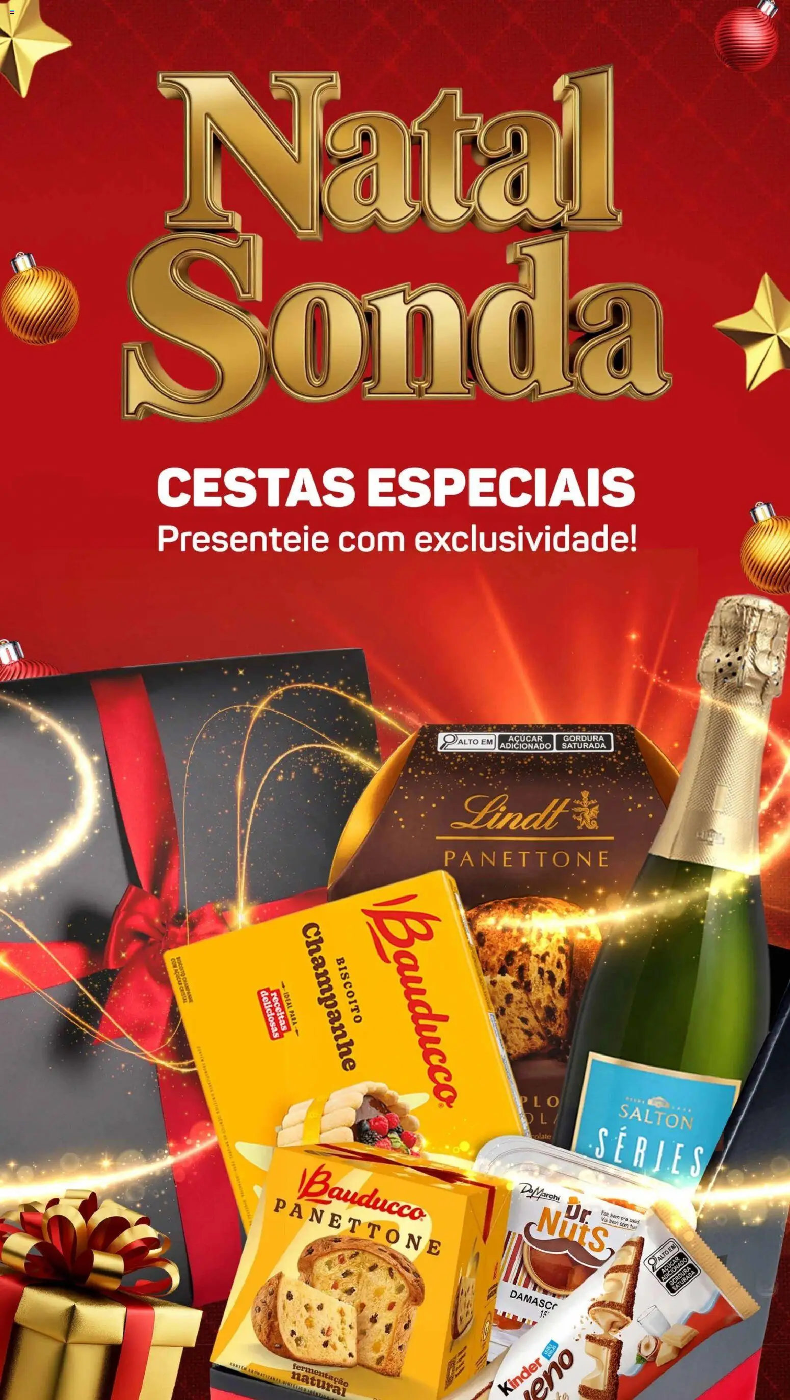 Sonda Folheto - válido de 13.12.2025 | Página: 1 | Produtos: Damasco, Biscoito, Panettone bauducco, Açúcar