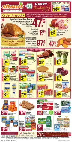 Preview of Shaw's weekly ads valid from 21.11.2025