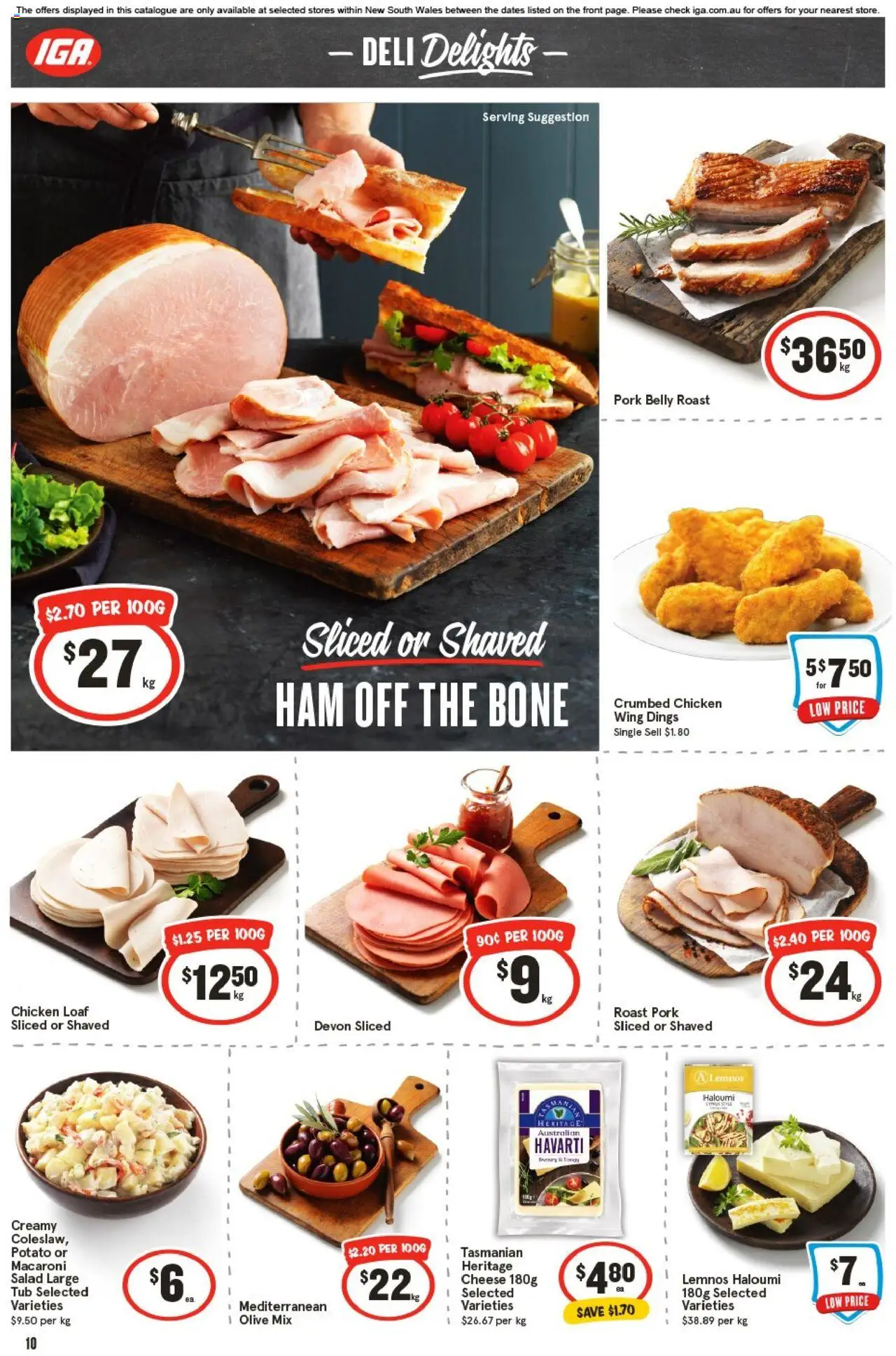 IGA catalogue - valid from 10.09.2025 | Page: 11 | Products: Ham, Chicken, Pork, Salad
