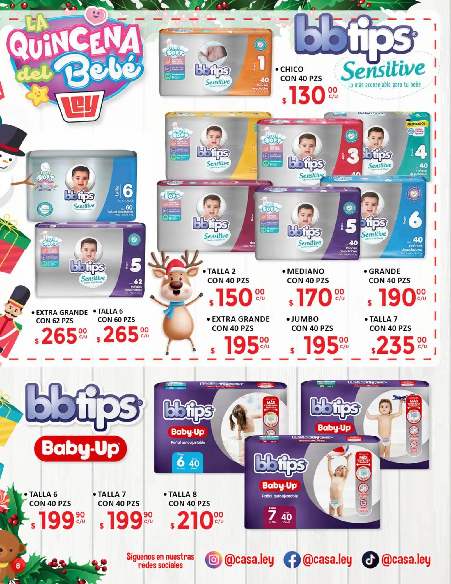 Nuevas ofertas de Casa Ley válidas en toda la República Mexicana desde el 28.11.2025. ¡Encuentra las mejores ofertas en Casa Ley folleto Cuenta con ternura! | Página: 9 | Productos: Pañales