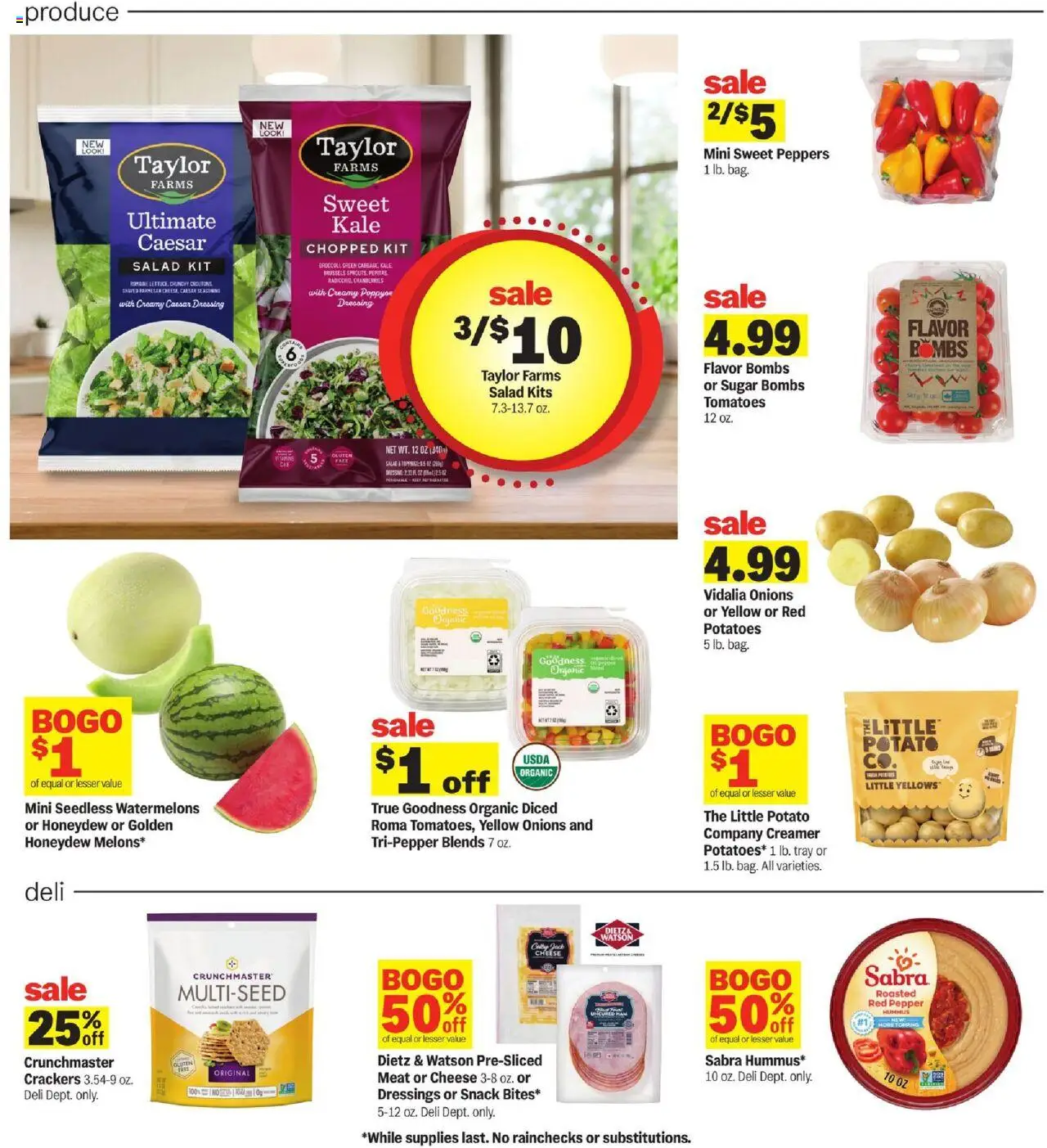 Meijer Weekly Ad - MI - valid from 15.06.2025 | Page: 12 | Products: Peppers, Cheese, Potatoes, Pepper