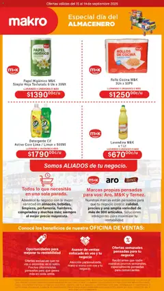 Makro ofertas │ válido desde el 15.09.2025 | Página: 4 | Productos: Papel higiénico, Lavandina, Cocina, Lima