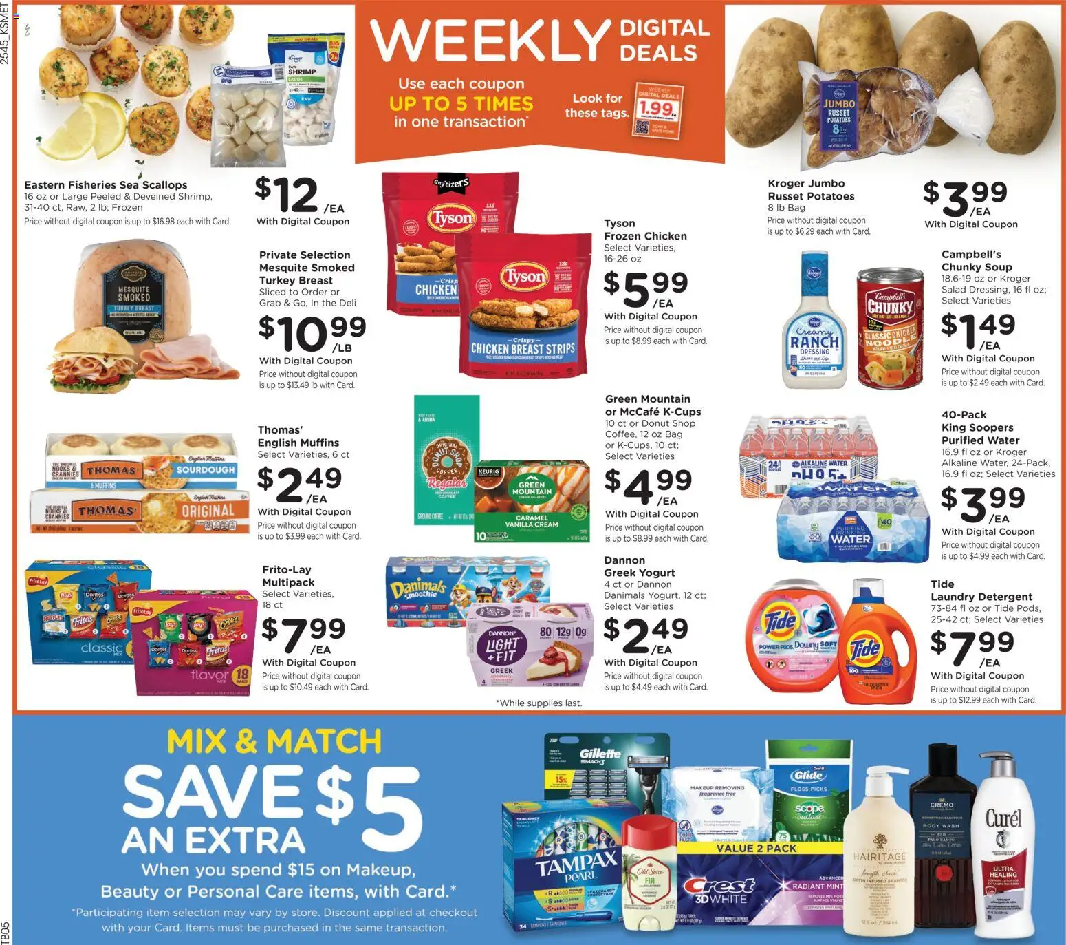 King Soopers Weekly Ad - valid from 10.12.2025 | Page: 2 | Products: Fragrance, Cream, Body Wash, Potatoes