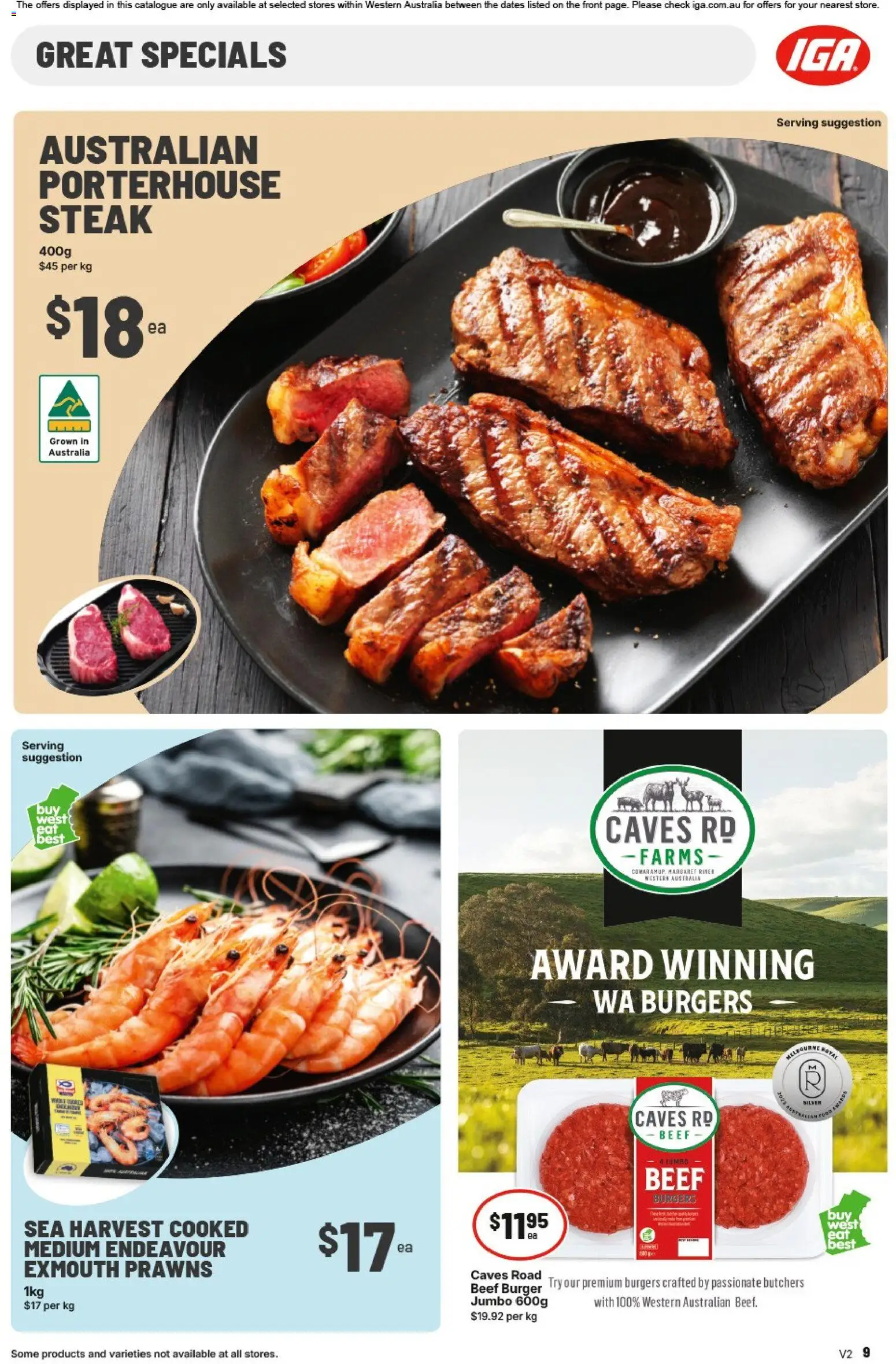 IGA catalogue - valid from 22.04.2026 | Page: 9 | Products: Bacon, Pork, Beef, Pepper