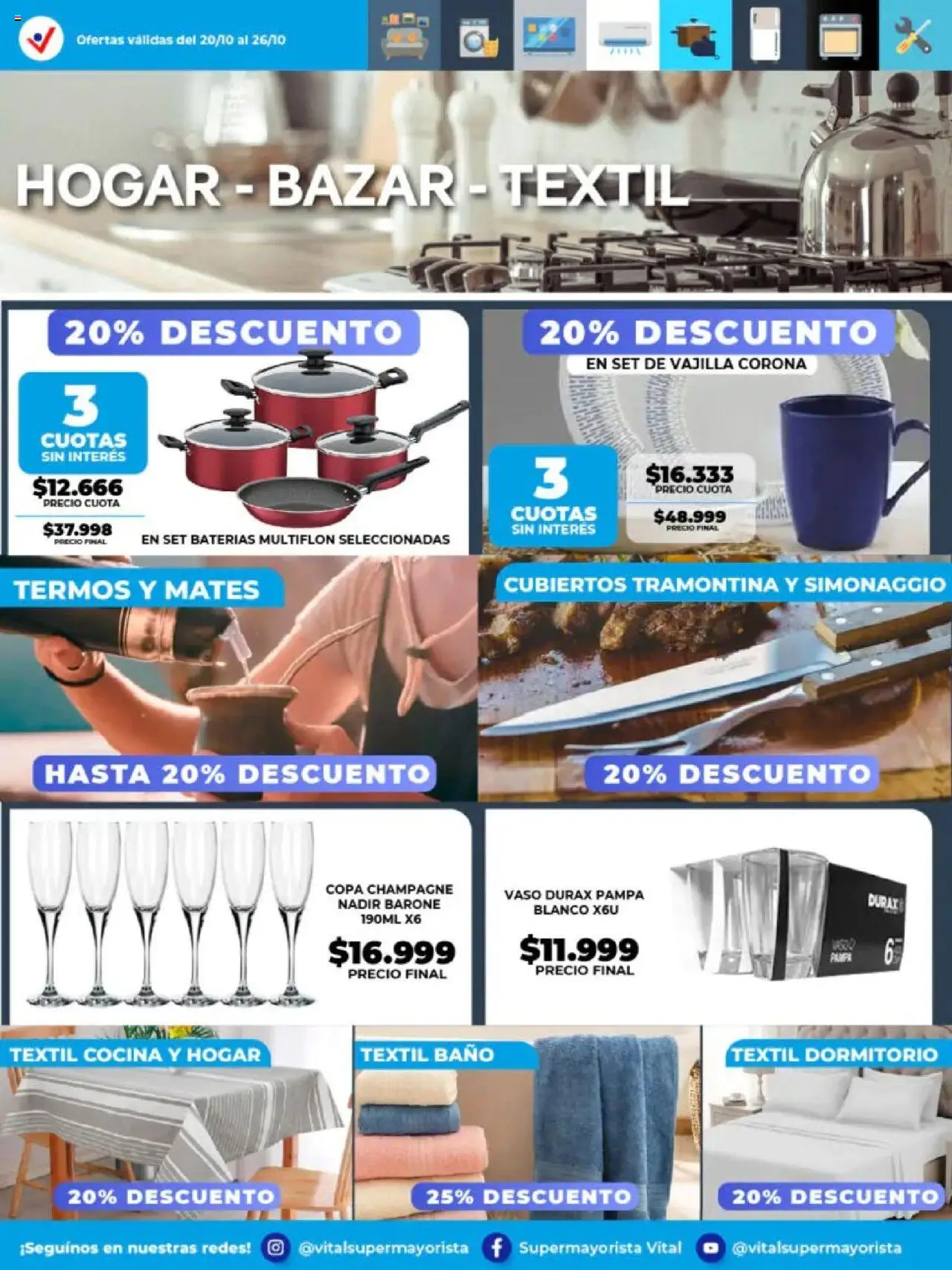 Vital - Especial de nonfood - Abasto │ válido desde el 20.10.2025 | Página: 3 | Productos: Cocina, Baño, Champagne