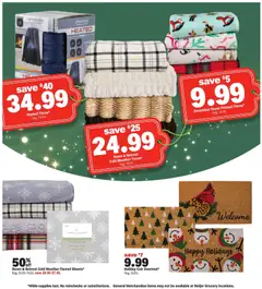 Preview of Meijer weekly ads valid from 03.12.2025 | Page: 14 | Products: Blanket, Sheet