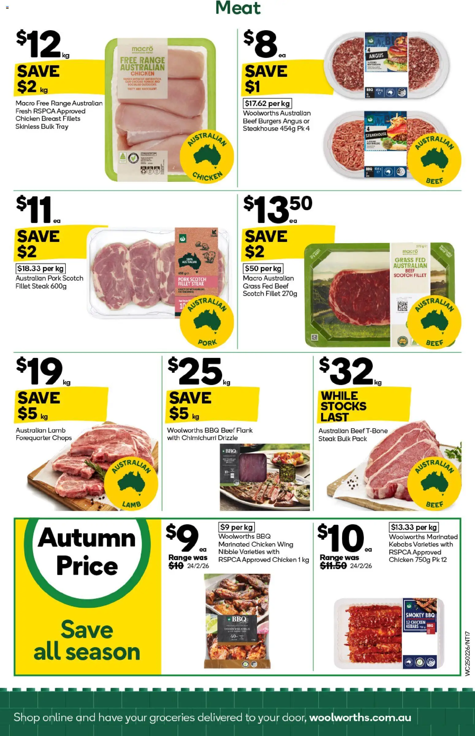 Woolworths catalogue - valid from 25.02.2026 | Page: 15 | Products: Chicken, Pork, Lamb, Meat