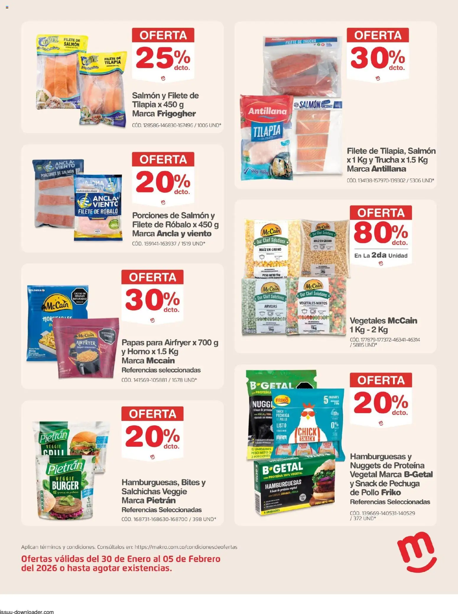 Makro revista - valida desde el 30.01.2026 | Página: 3 | Productos: Queso crema, Pollo, Peso, Plátano
