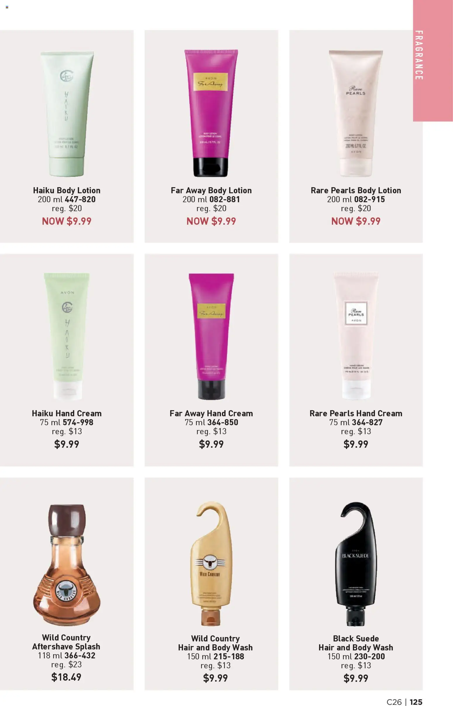 Avon flyer valid from 18.12.2025 | Page: 125 | Products: Cream, Body lotion, Hand cream, Body wash