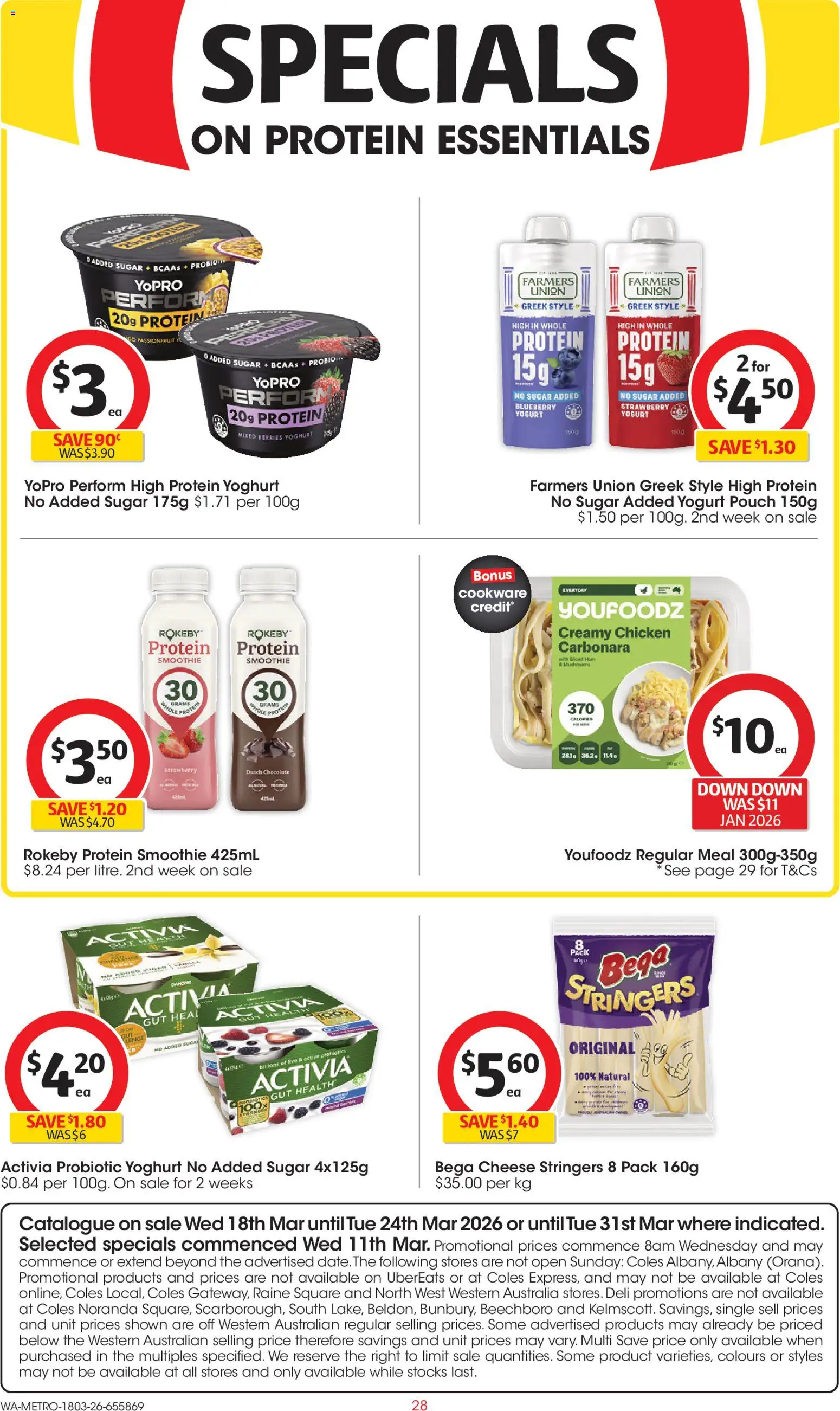 Coles catalogue - valid from 18.03.2026 | Page: 28 | Products: Chocolate, Chicken, Passionfruit, Sugar
