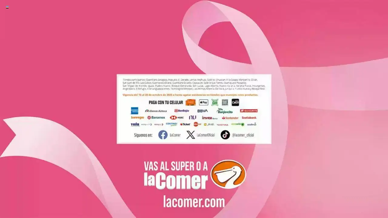 Nuevas ofertas de La Comer válidas en toda la República Mexicana desde el 15.10.2025. ¡Encuentra las mejores ofertas en La Comer - Folleto! | Página: 44 | Productos: Banco