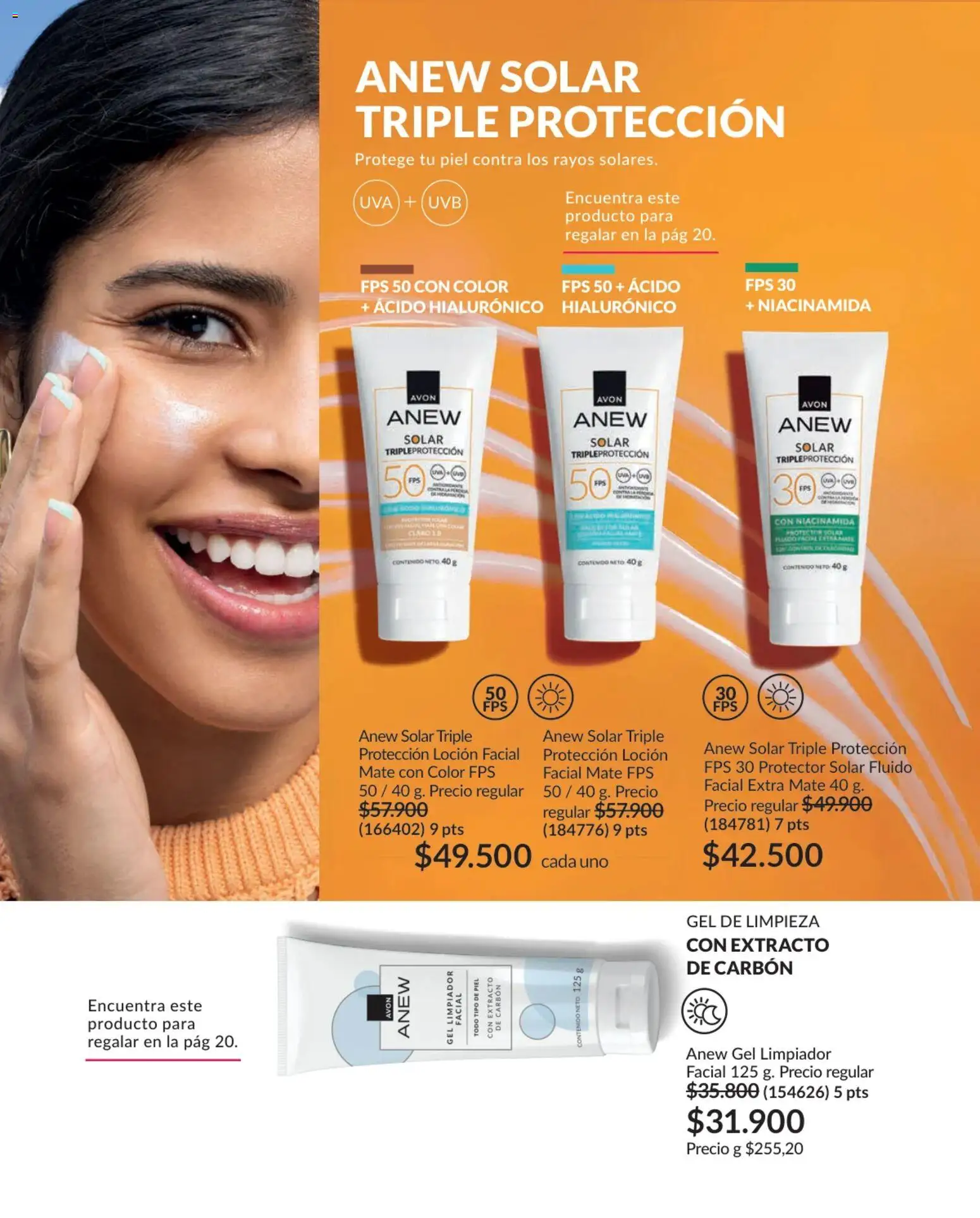 Avon revista - valida desde el 01.02.2026 | Página: 112 | Productos: Limpiador, Loción, Uva, Protector solar