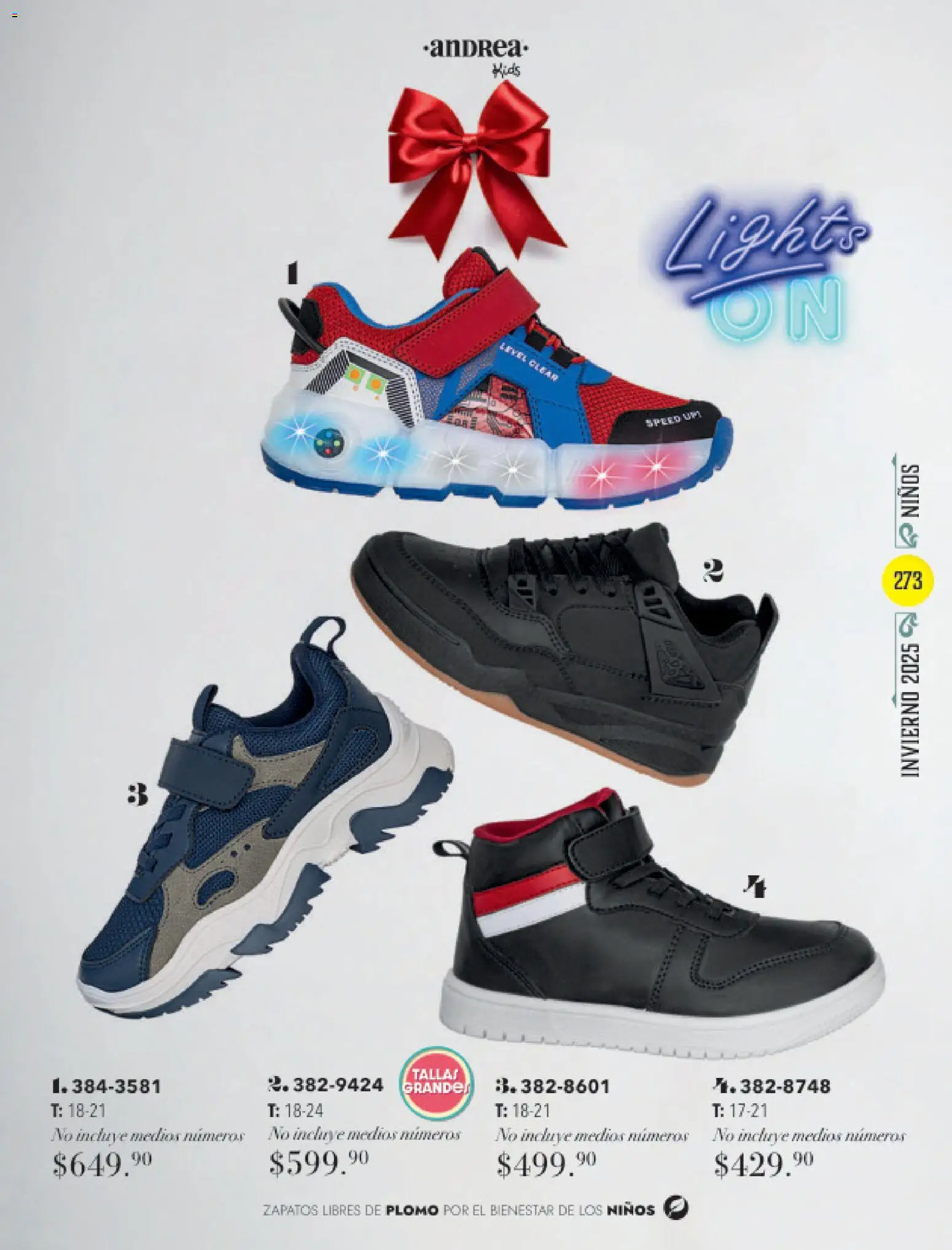 Nuevas ofertas de Andrea válidas en toda la República Mexicana desde el 26.11.2025. ¡Encuentra las mejores ofertas en Andrea catálogo Invierno! | Página: 273 | Productos: Zapatos