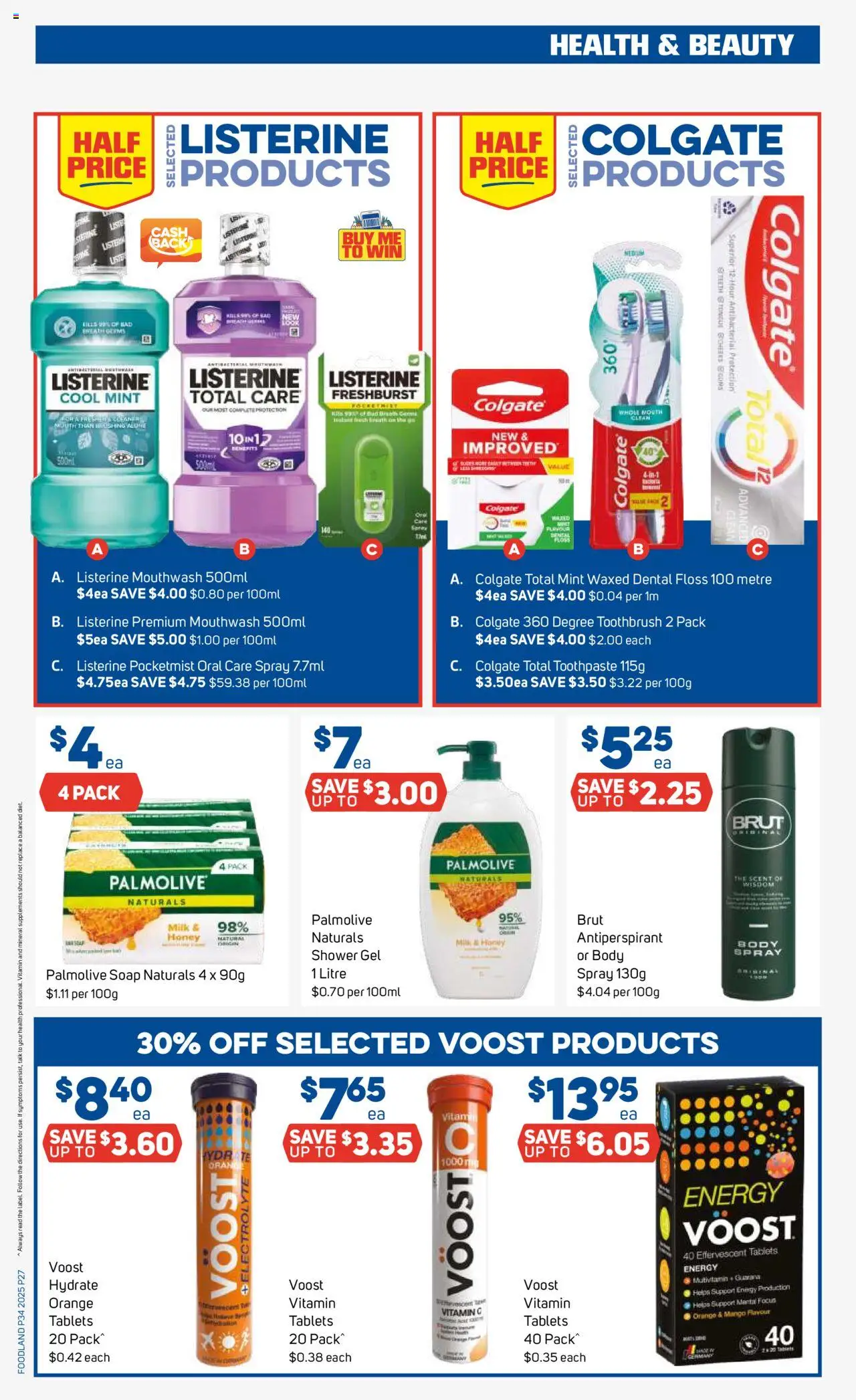 Foodland catalogue - valid from 20.08.2025 | Page: 27 | Products: Shower, Honey, Shower gel, Vitamin