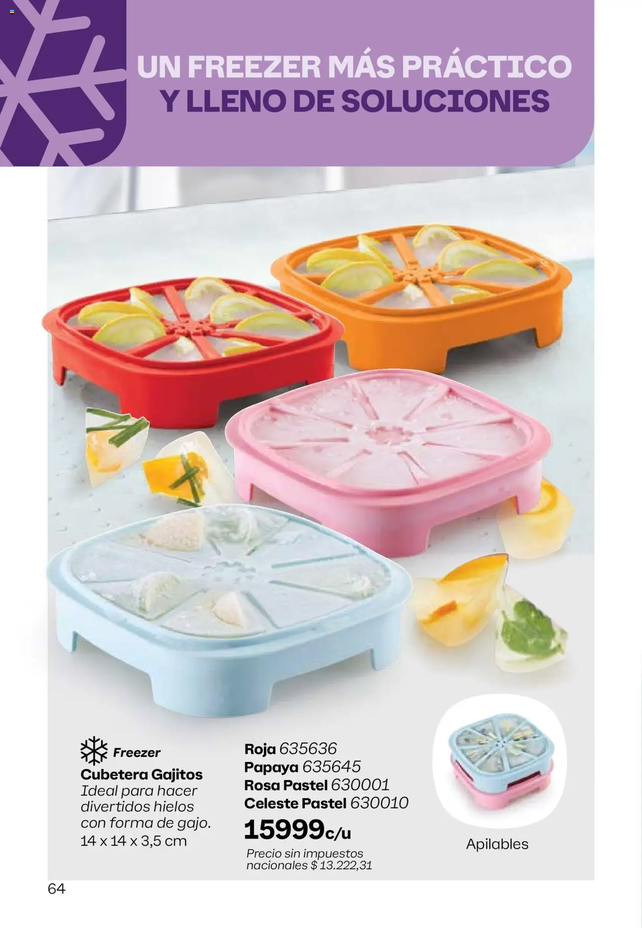 Tupperware Folleto │ válido desde el 11.08.2025 | Página: 65 | Productos: Freezer, Cubetera