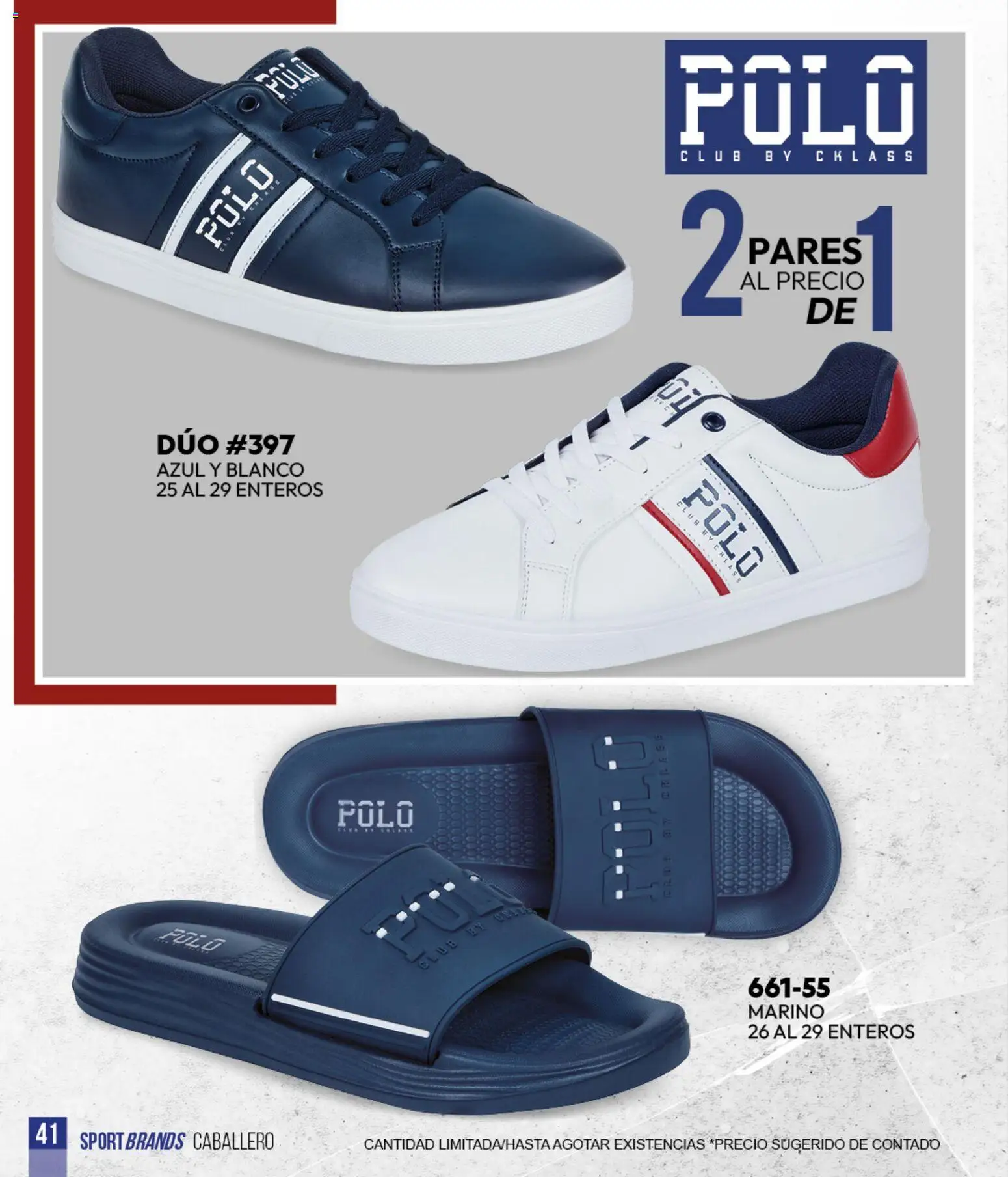 Nuevas ofertas de Cklass válidas en toda la República Mexicana desde el 05.03.2026. ¡Encuentra las mejores ofertas en Cklass catálogo Sportbrands Verano Caballero! | Página: 42