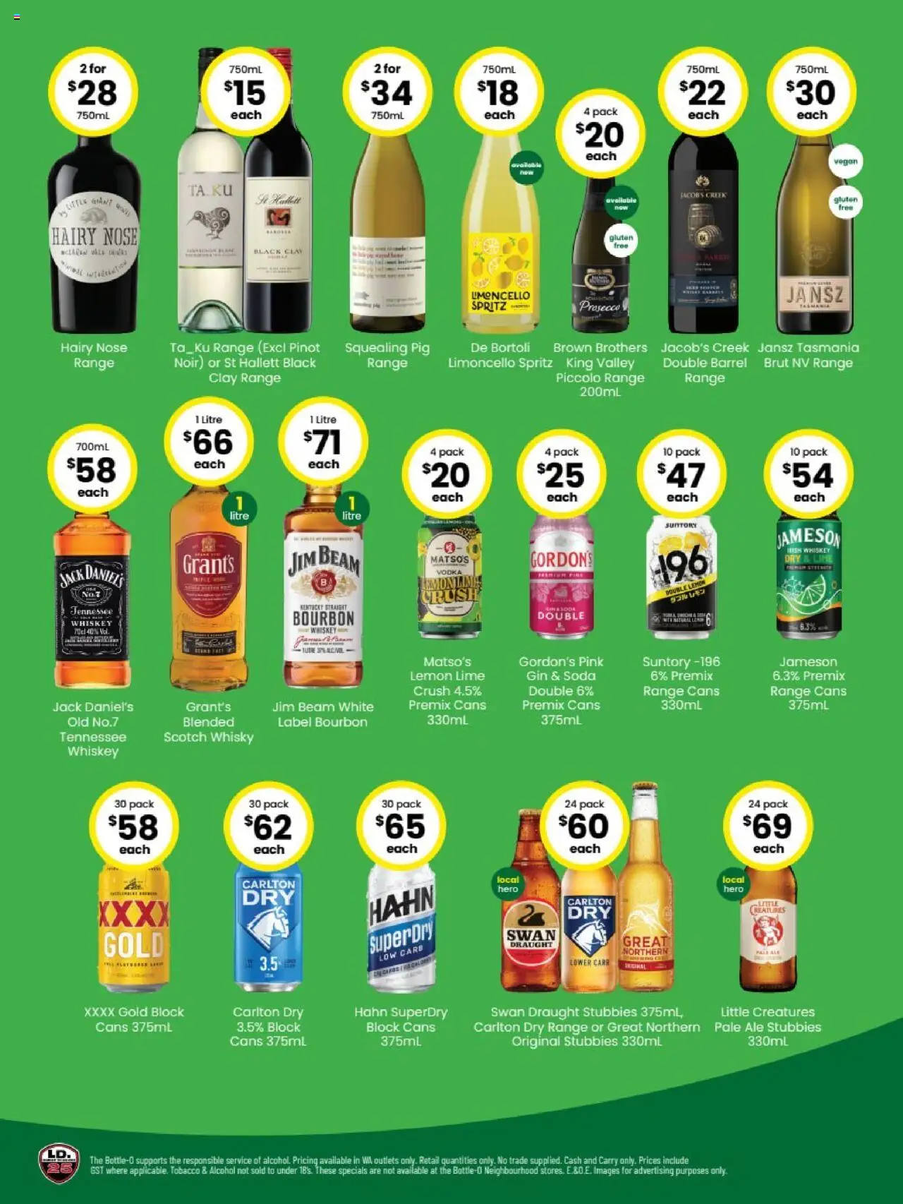 The Bottle-O catalogue - valid from 04.08.2025 | Page: 2 | Products: Bourbon, Gin, Vodka, Scotch