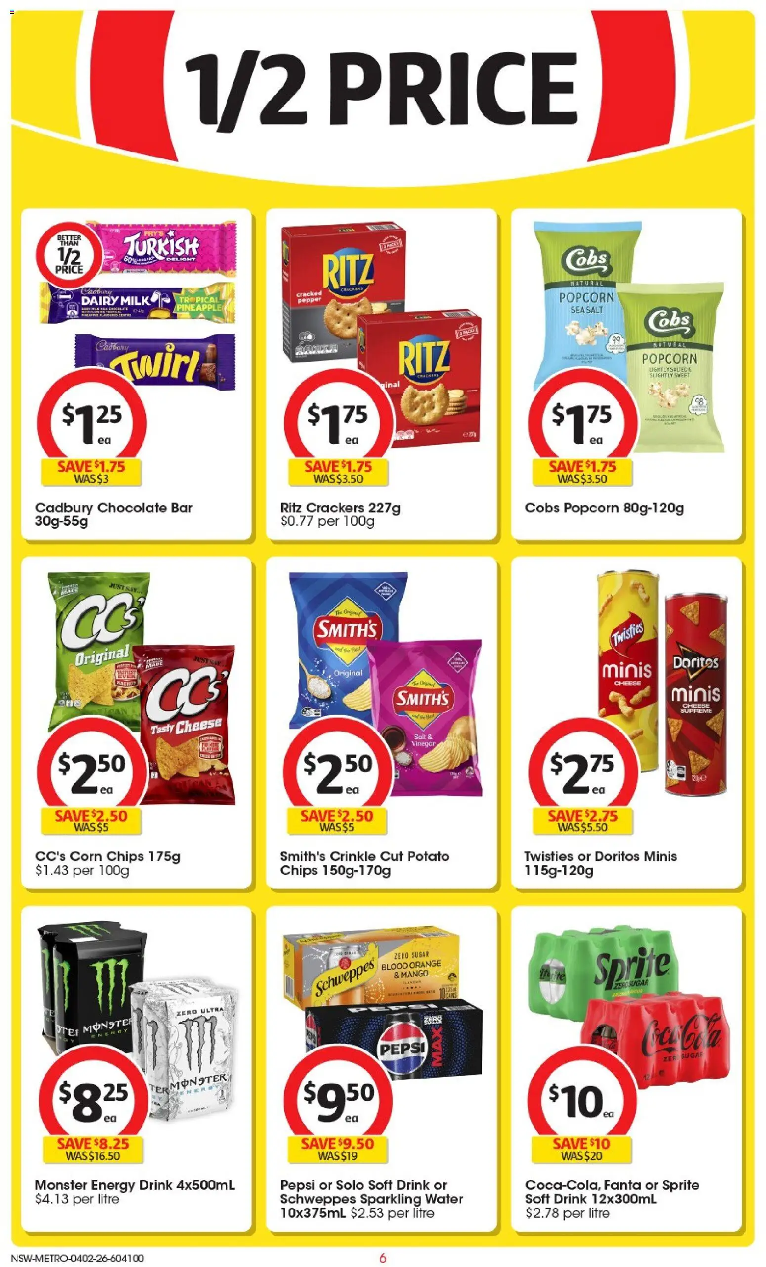 Coles catalogue - valid from 04.02.2026 | Page: 6 | Products: Dairy, Cheese, Popcorn, Mango