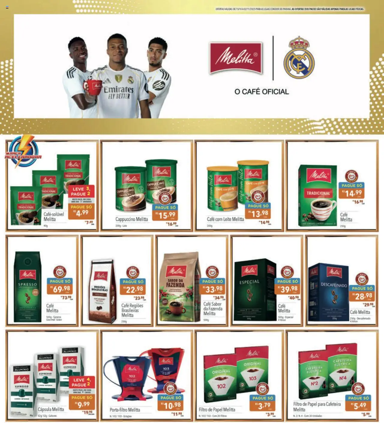 Supermercados Condor Folheto - válido de 15.10.2025 | Página: 11 | Produtos: Filtro de papel, Cafeteira, Leite, Café