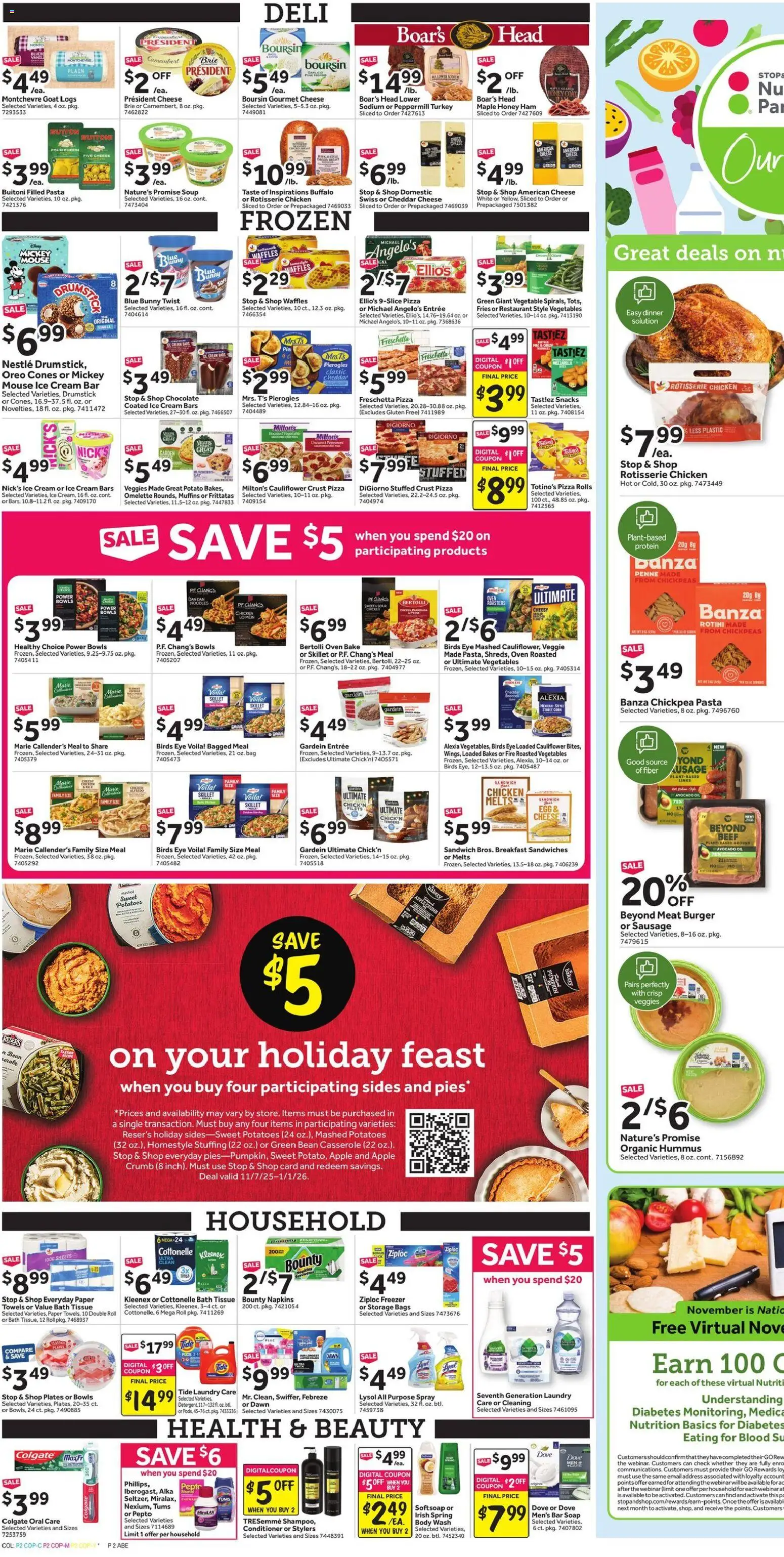 Stop & Shop Weekly Ad - valid from 07.11.2025 | Page: 4 | Products: Bakery, Bar Soap, Cauliflower, Freezer