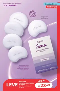 Jequiti Folheto - válido de 19.09.2025 | Página: 15 | Produtos: Fragrância, Óleo, Sabonete, Algodão