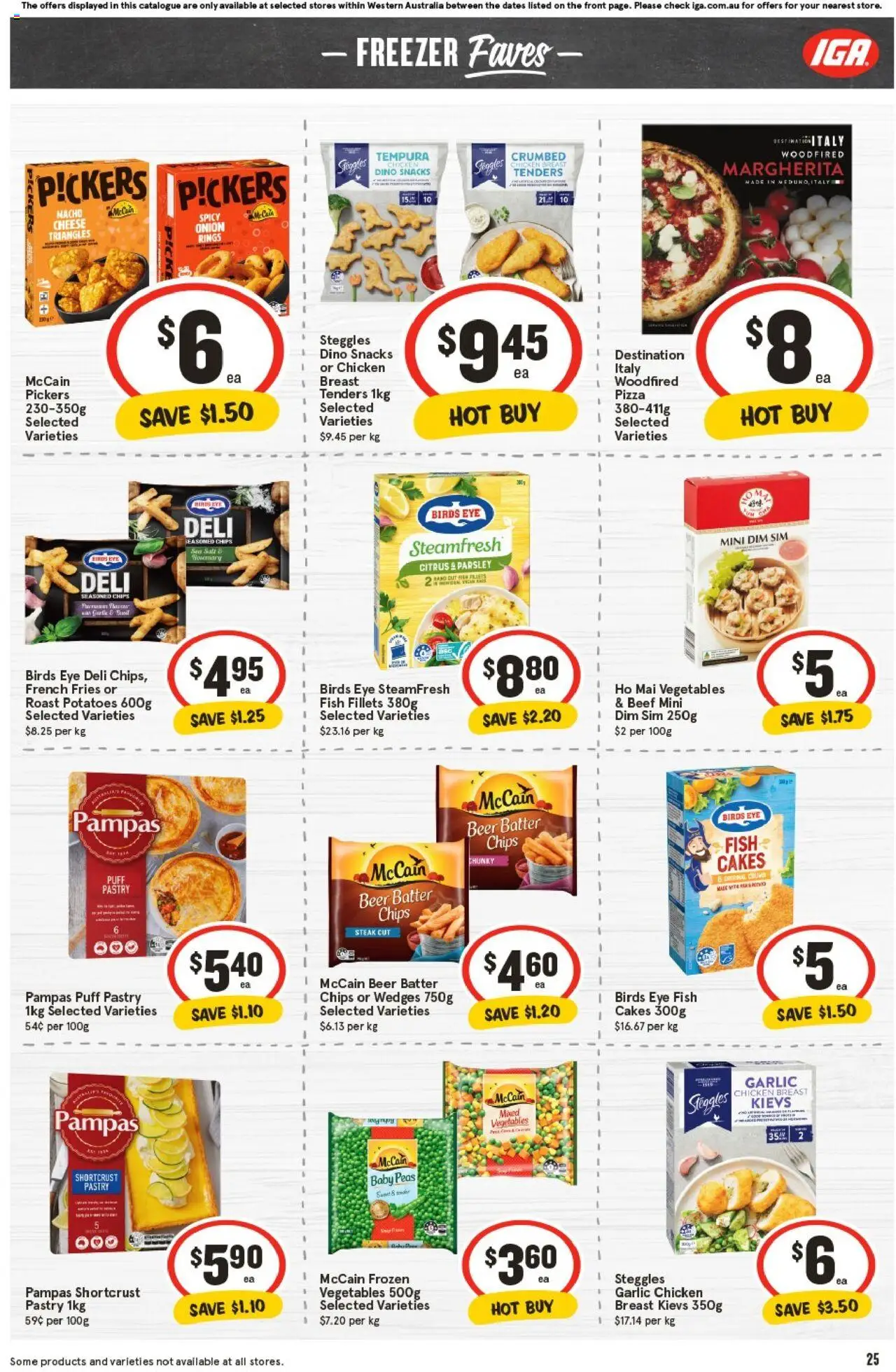 IGA catalogue - valid from 22.10.2025 | Page: 28 | Products: Beef, Chips, Pastry, Vegetables