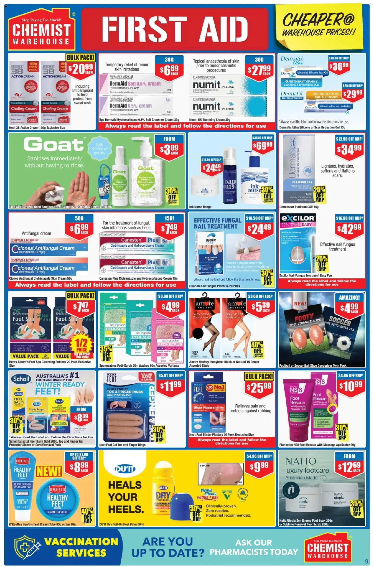 Chemist Warehouse catalogue - valid from 23.04.2026 | Page: 9 | Products: Hosiery, Peach, Date, Nail treatment