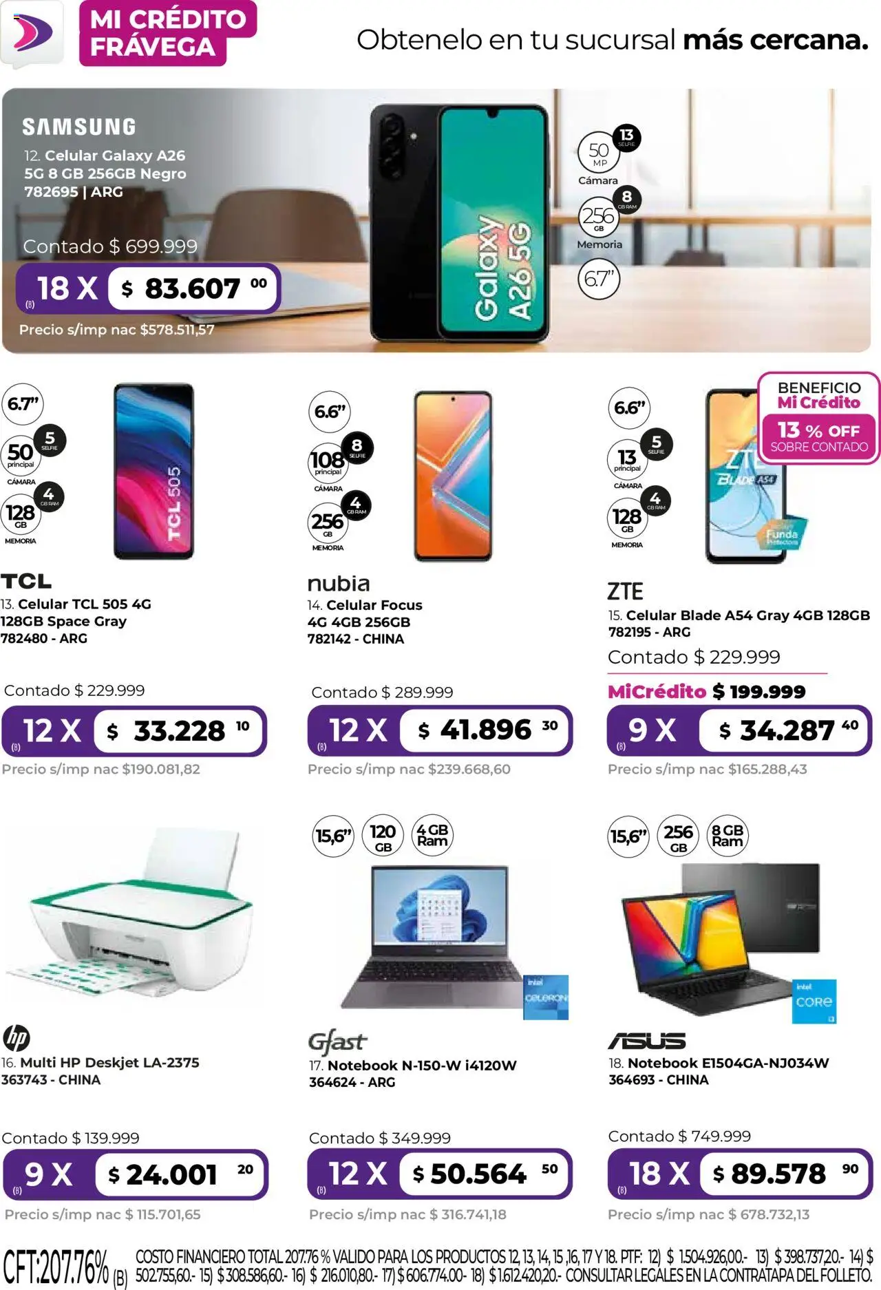 Frávega ofertas │ válido desde el 01.07.2025 | Página: 3 | Productos: Cámara, Sobre, Notebook