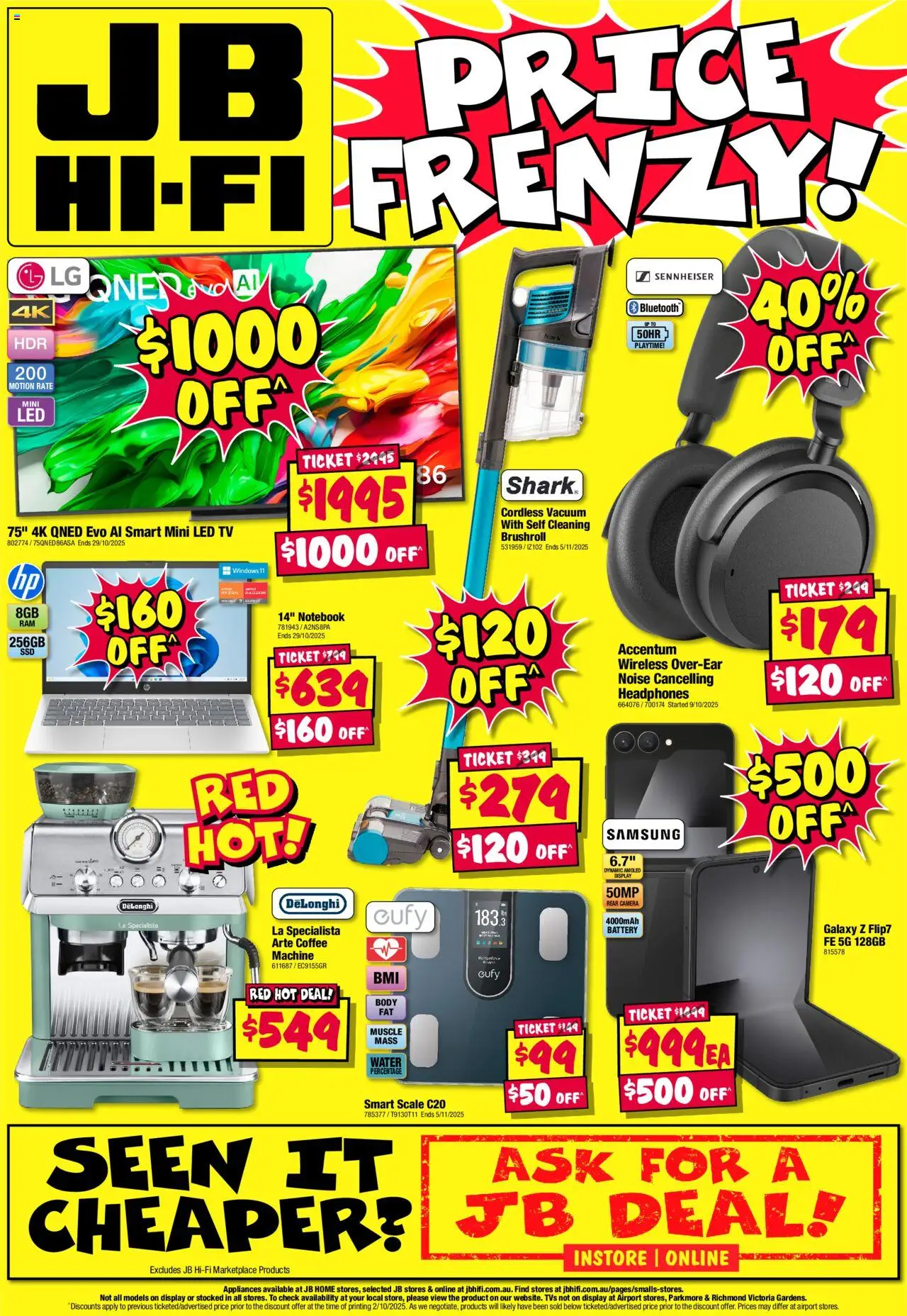 JB Hi-Fi catalogue - valid from 16.10.2025 | Page: 16 | Products: Battery, Coffee, Notebook, Headphones