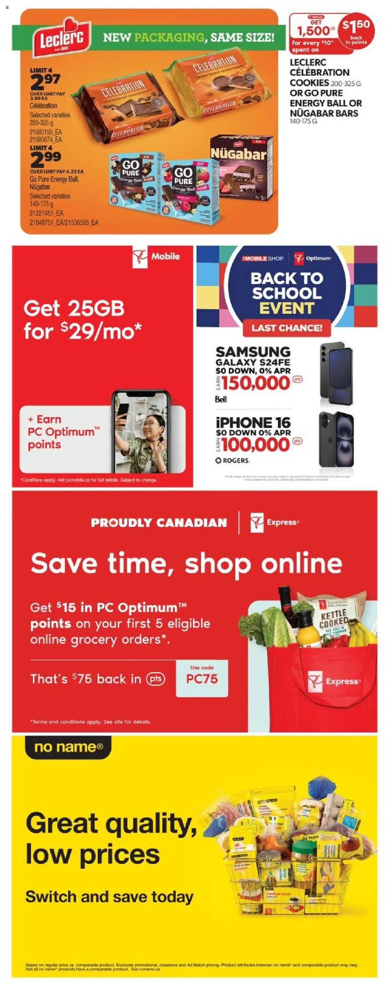 Real Canadian Superstore flyer valid from 04.09.2025 | Page: 36 | Products: Cookies, PC, Kettle