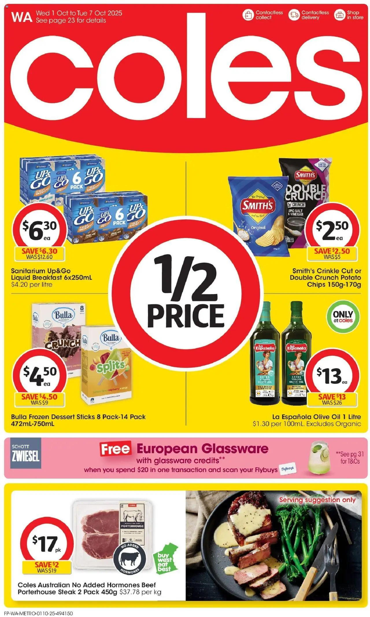 Coles catalogue - valid from 01.10.2025 | Page: 1 | Products: Oil, Olive oil, Lemon, Vinegar
