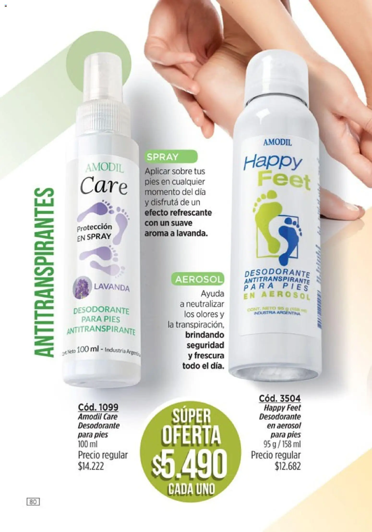 Amodil - Campaña 8 │ válido desde el 08.04.2026 | Página: 80 | Productos: Sobre, Desodorante, Antitranspirante