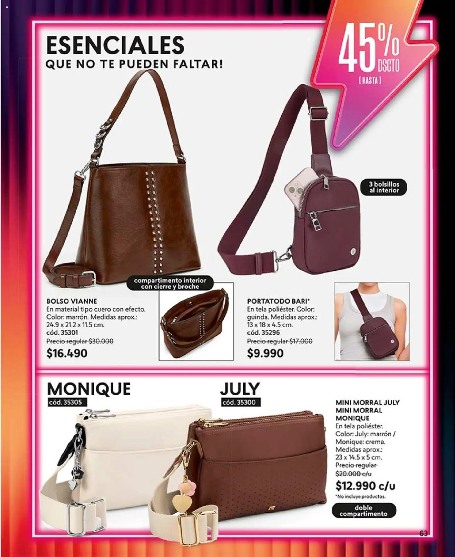 Catálogo CyZone Campaña 8 │ válido desde el 30.04.2026 | Página: 63 | Productos: Broche, Té, Bolso