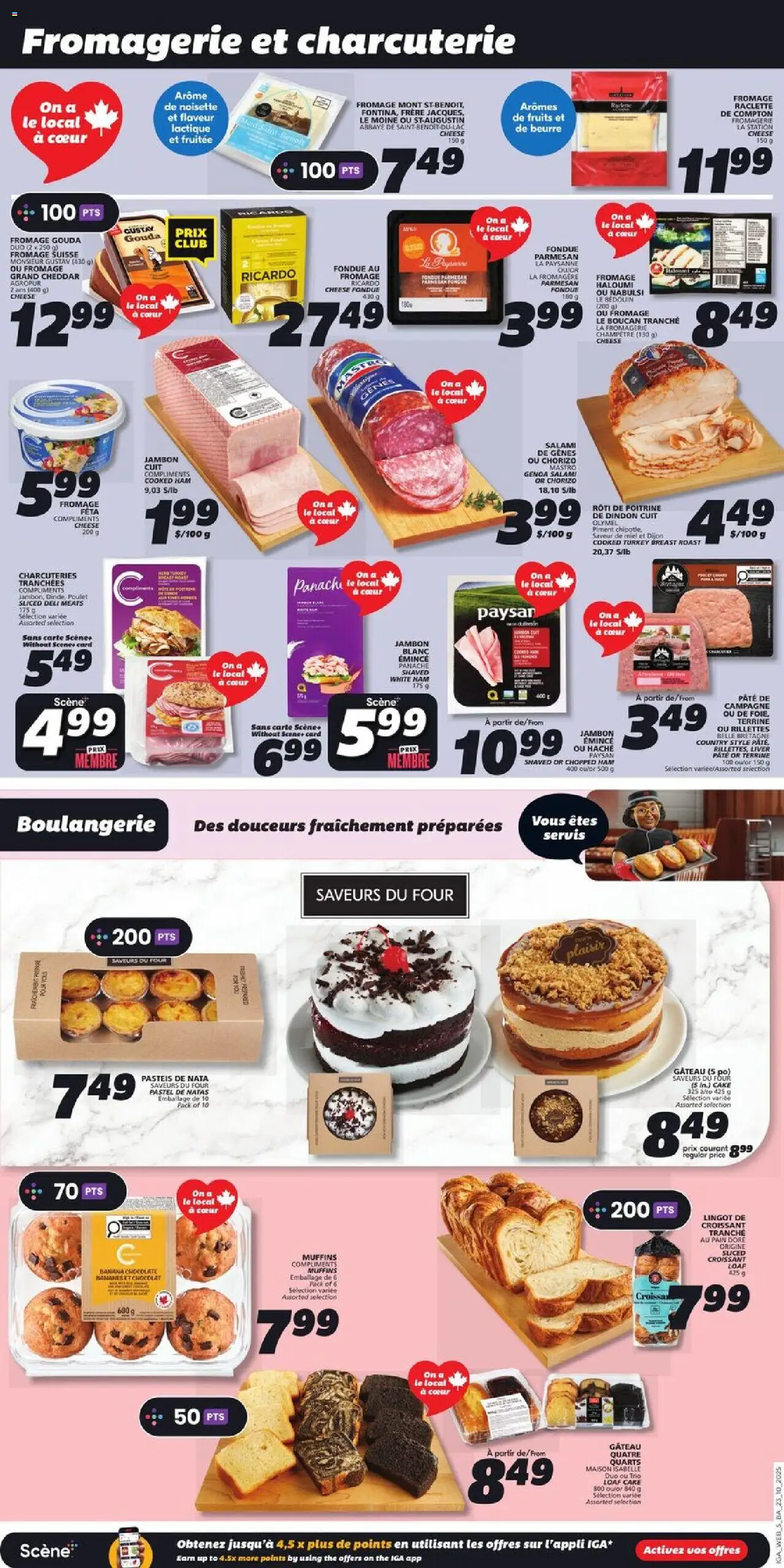 IGA flyer valid from 23.10.2025 | Page: 7 | Products: Turkey, Cheese, Chocolate, Salami