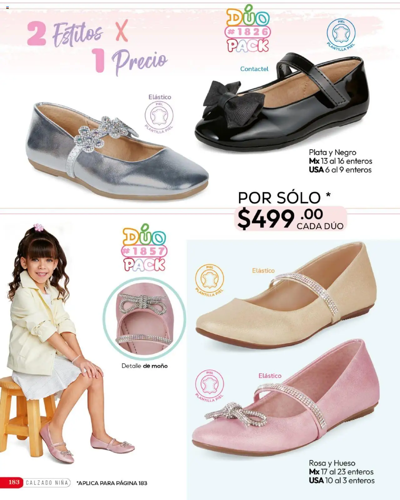 Nuevas ofertas de Cklass válidas en toda la República Mexicana desde el 16.09.2025. ¡Encuentra las mejores ofertas en Cklass - Catálogo Invierno Calzado! | Página: 184 | Productos: Moño