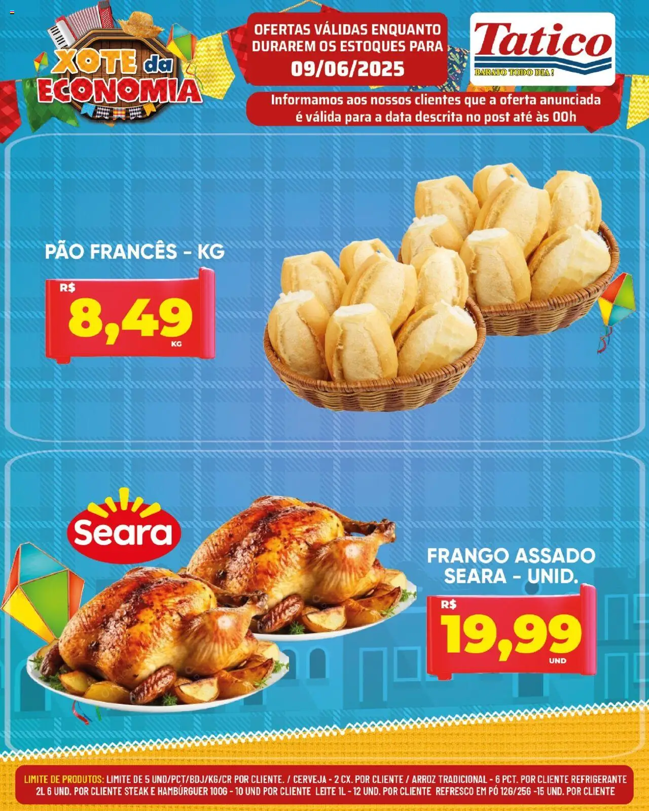 Tatico Folheto - válido de 09.06.2025 | Página: 12 | Produtos: Pó, Pão, Arroz, Refrigerante