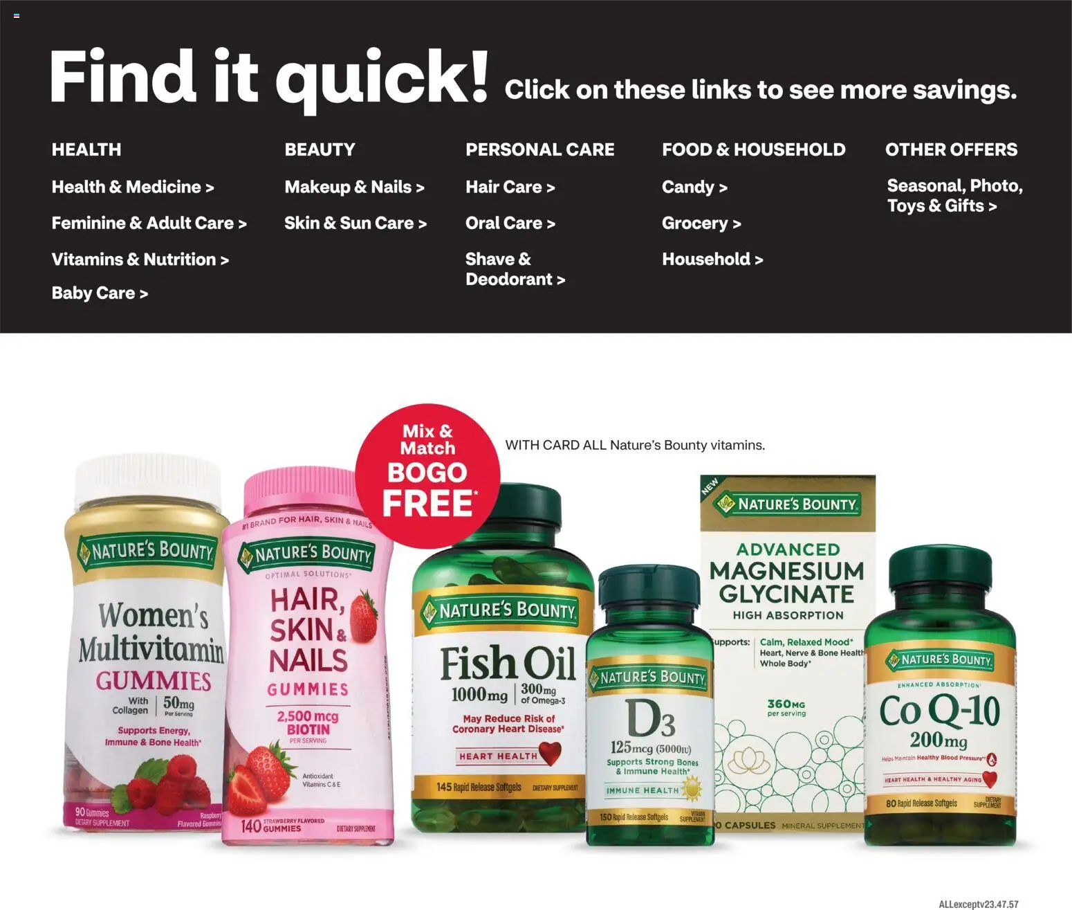 CVS Pharmacy Weekly Ad - TX - valid from 09.11.2025 | Page: 5 | Products: Biotin, Deodorant, Fish, Raspberry